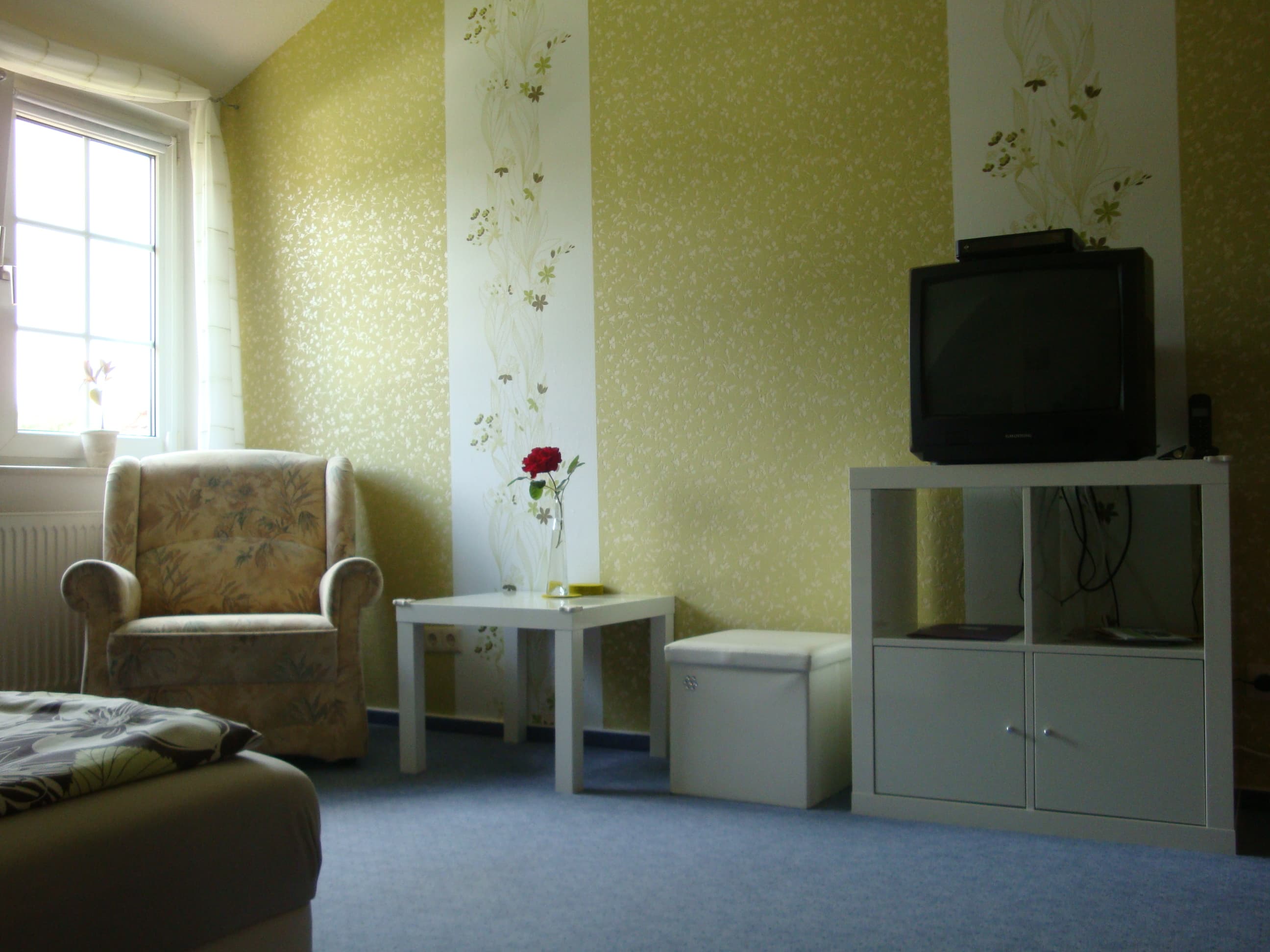 Fernsehecke Doppelzimmer Privatzimmer "Ab ins Heidenest"