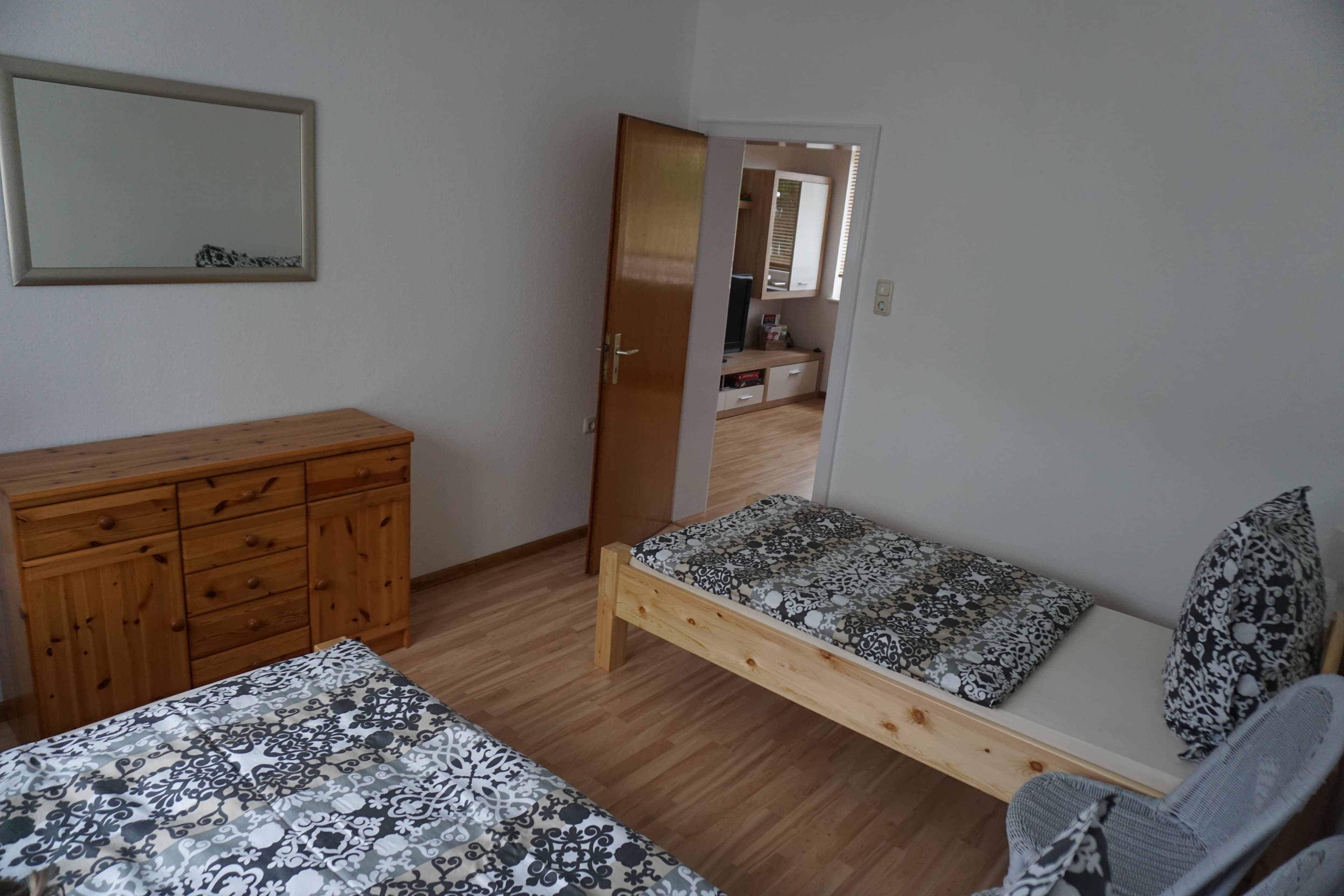 Schlafzimmer in Lilis Ferienwohnungen in Munster