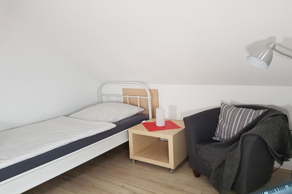 1. Schlafzimmer in der Ferienwohnung Wipperau Uelzen