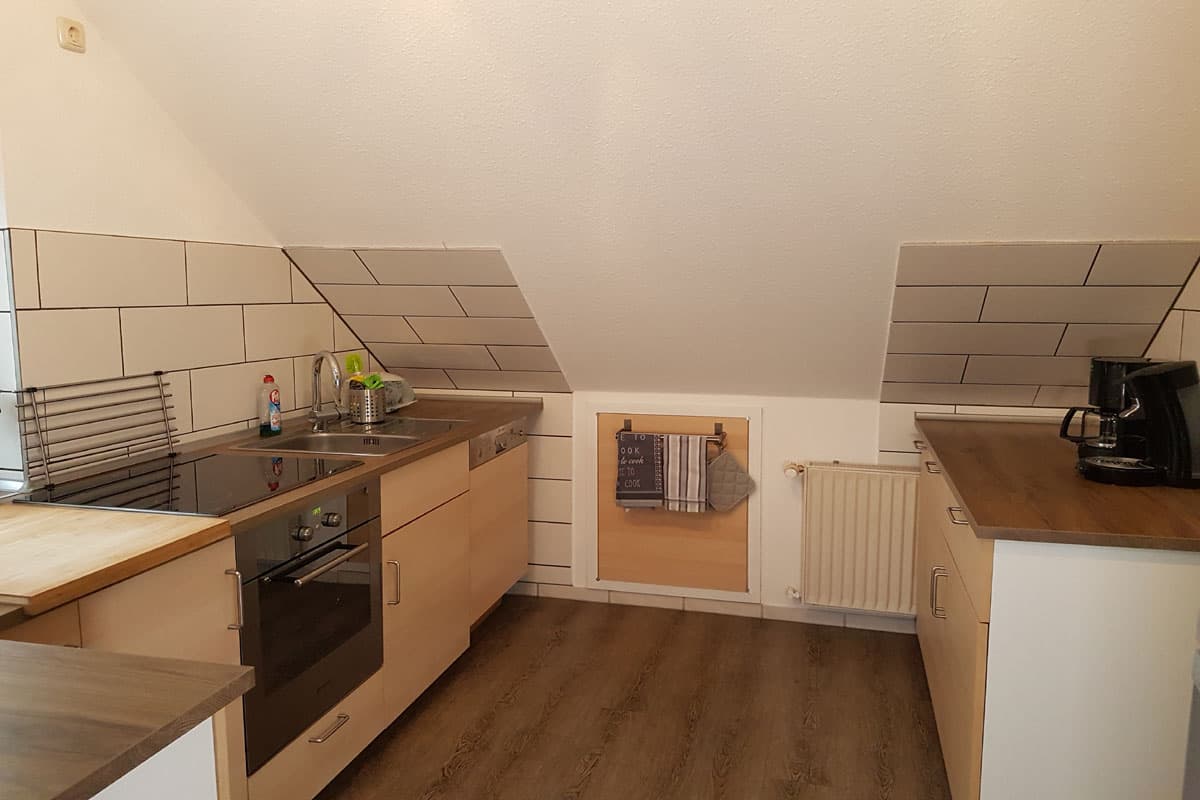 Küche in der Ferienwohnung Wipperau Uelzen