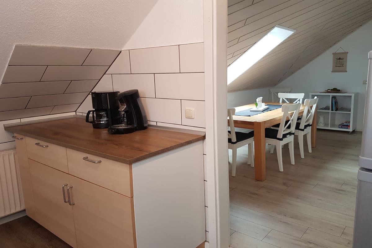 Küche in der Ferienwohnung Wipperau Uelzen