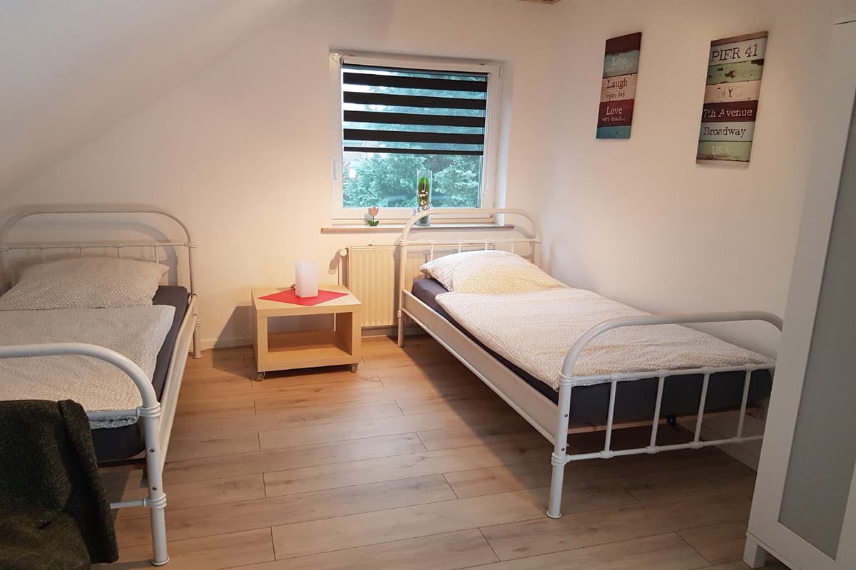 2. Schlafzimmer in der Ferienwohnung Wipperau Uelzen