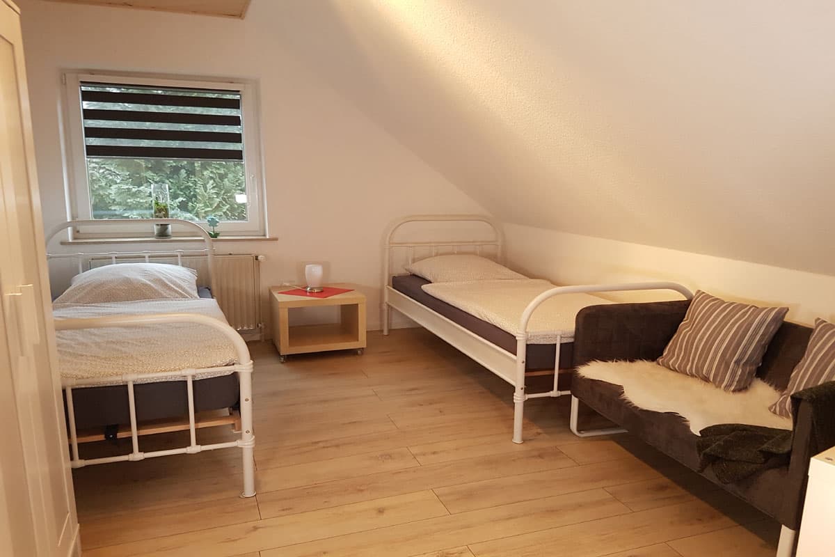 3. Schlafzimmer in der Ferienwohnung Wipperau Uelzen