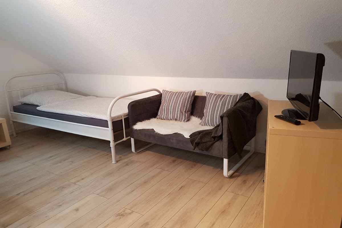 3. Schlafzimmer in der Ferienwohnung Wipperau Uelzen