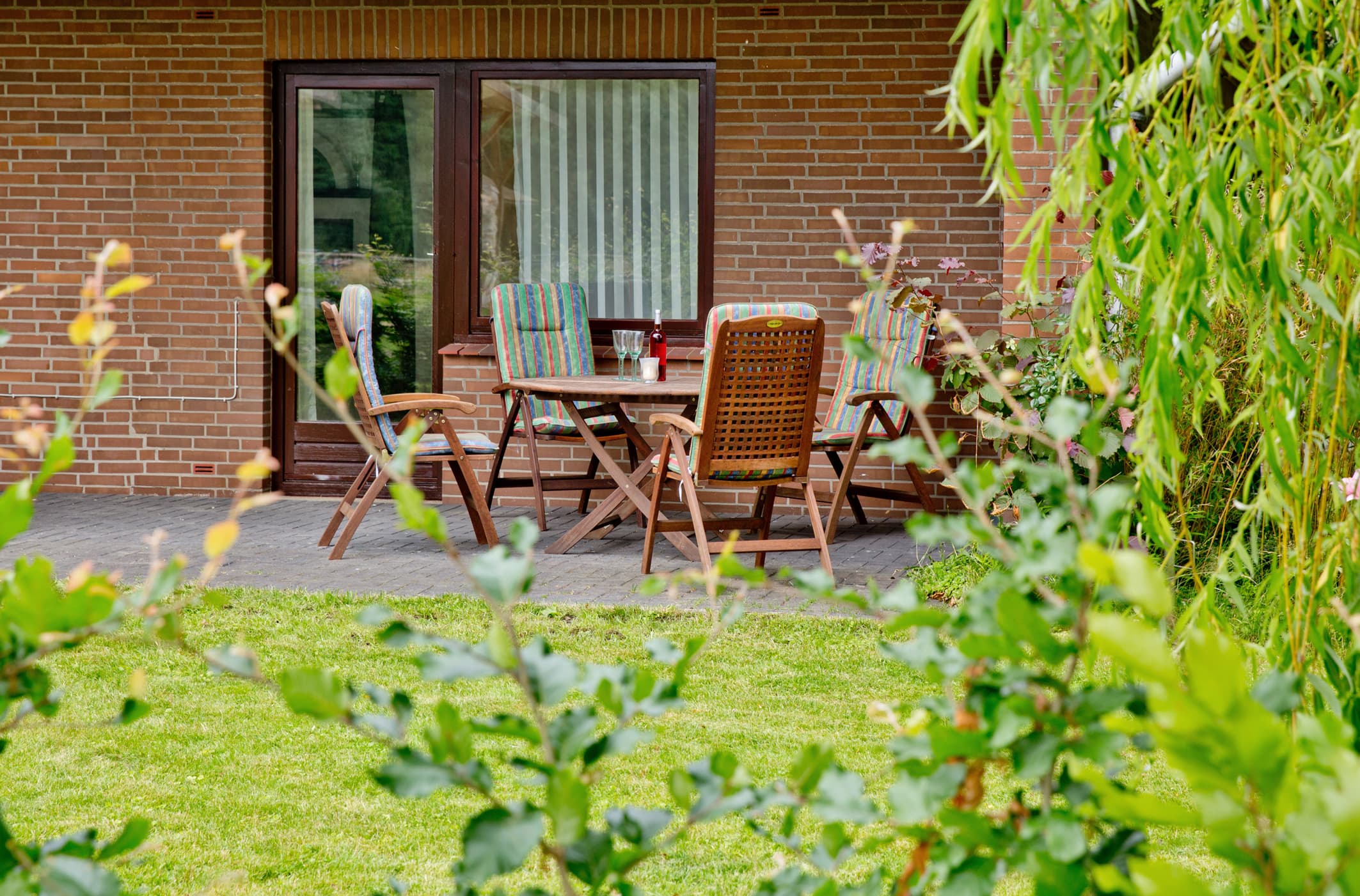 Ferienwohnungen Lütten Moorweg Terrasse Zum Kaminzimmer