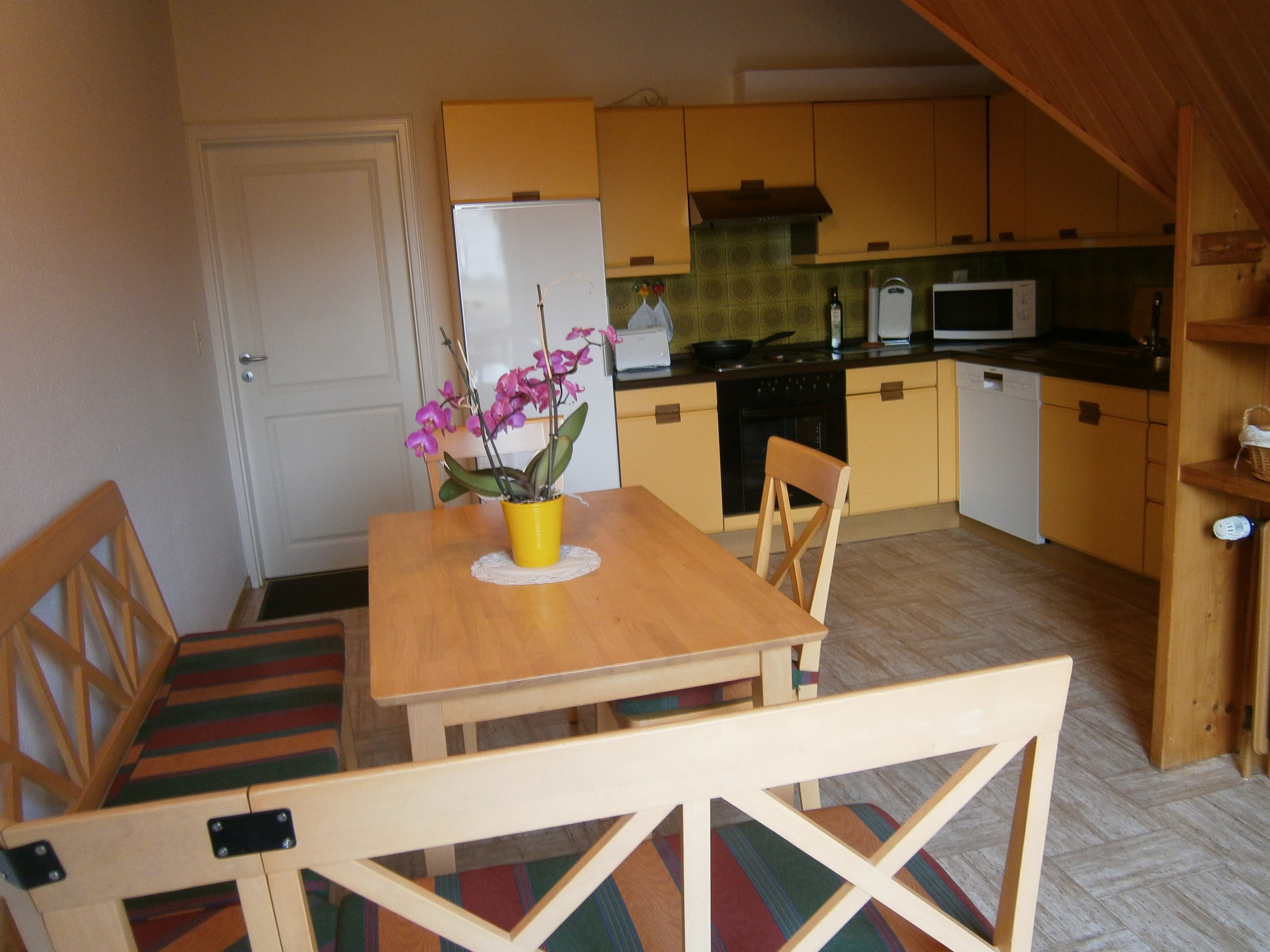 Küche in den Ferienwohnungen Thiele in Hollenstedt