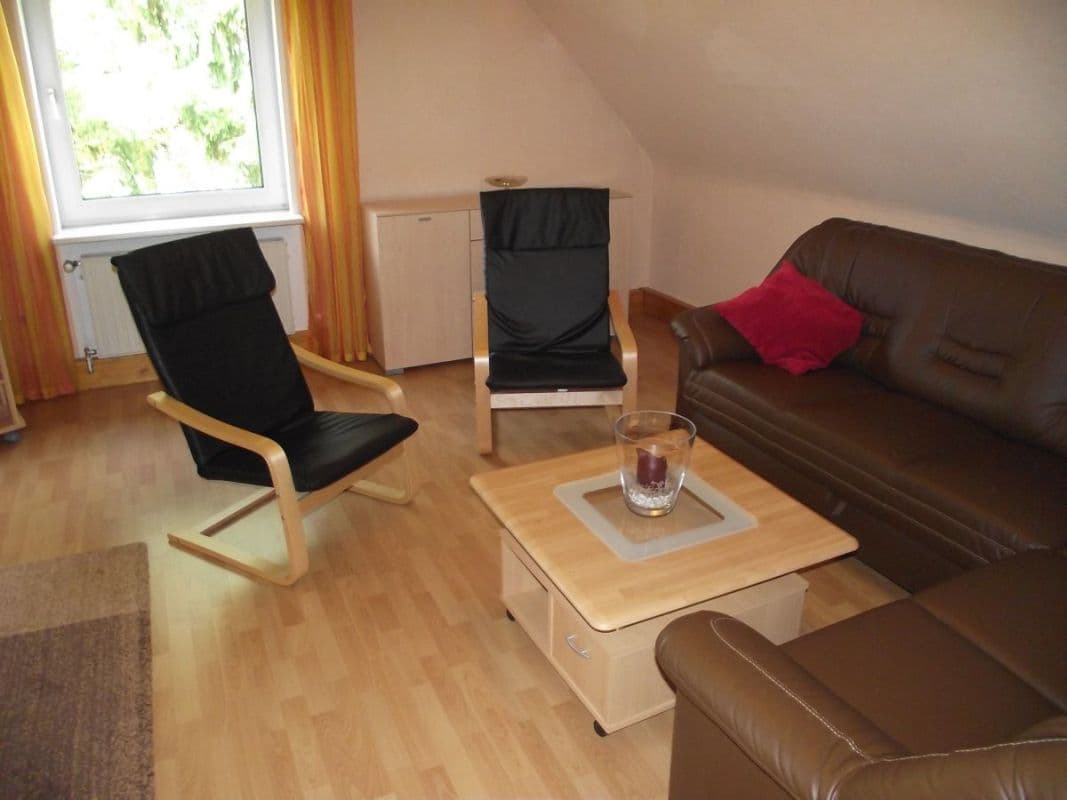 Wohnzimmer in der Ferienwohnung Krebs in Unterlüß