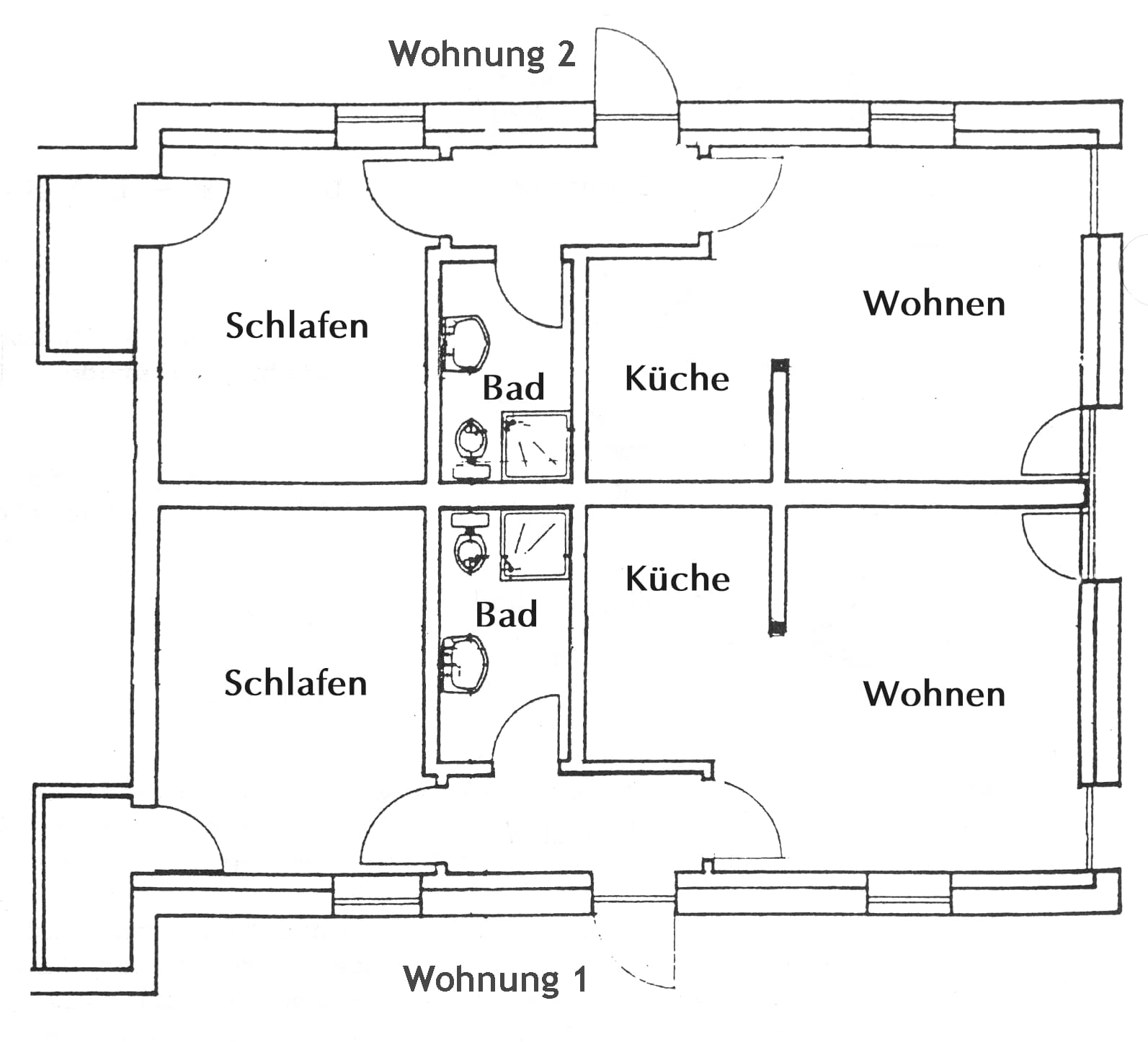 Grundriss der Wohnung "Am Kastanienbaum" auf dem Ferienhof Niemeyer in Düshorn