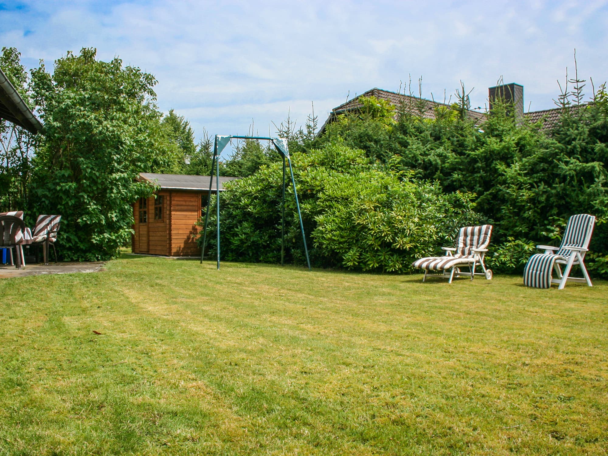 Garten des Ferienhaus Schneverdingen