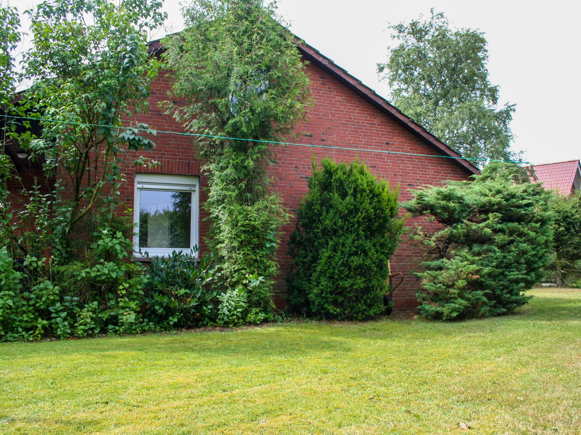 Seitenansicht des Ferienhaus Schneverdingen