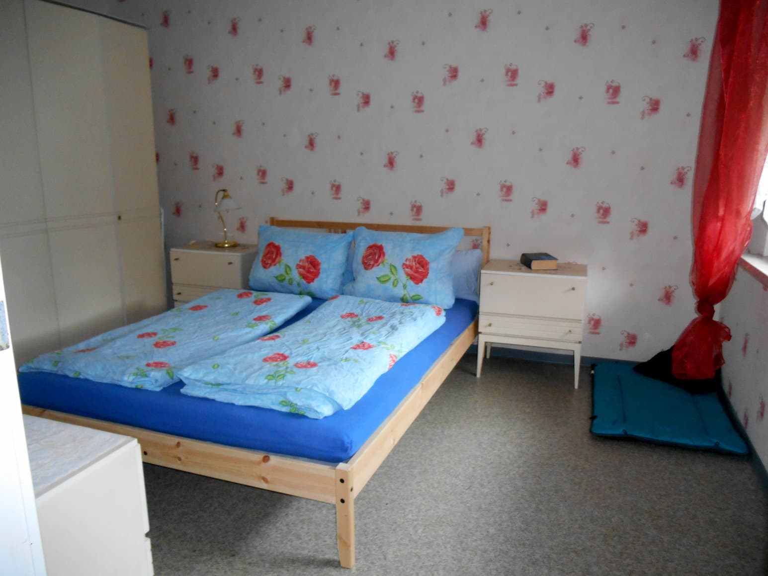 Schlafzimmer in der Ferienwohnung Crow Valley in Hösseringen