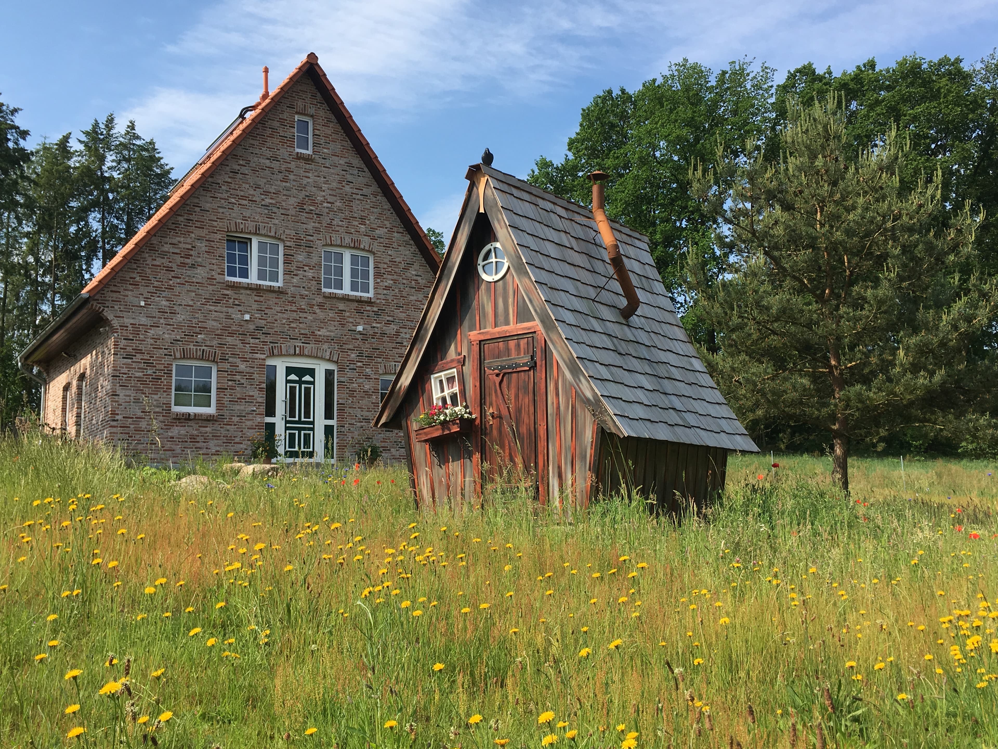 Eingang des Ferienhaus Bispinger Heidezauber