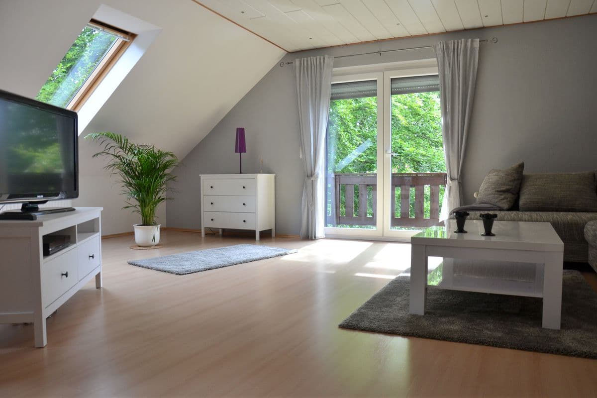 Ferienwohnung am Waldrand Wohnzimmer