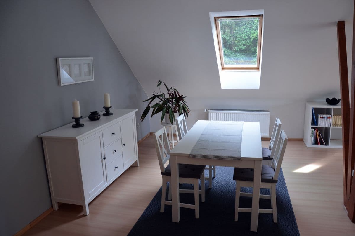 Ferienwohnung am Waldrand Esszimmer