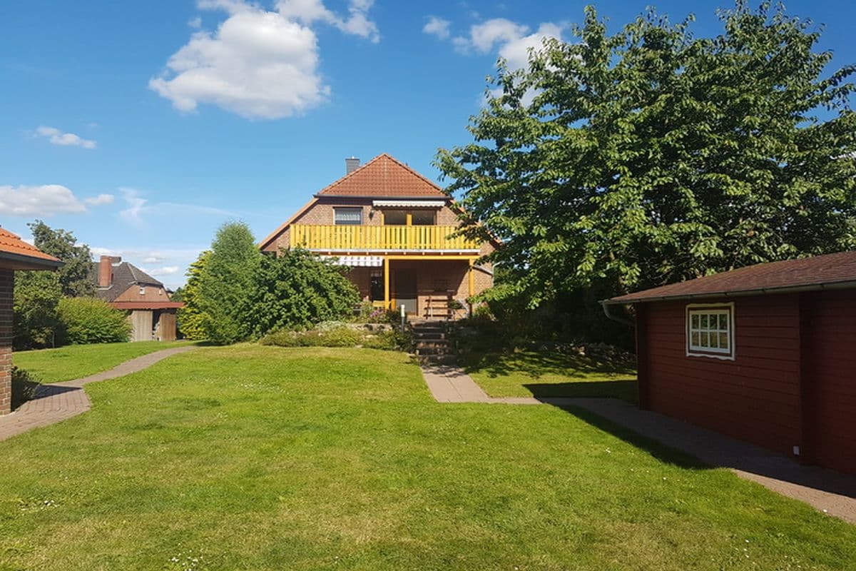 Außenansicht der Ferienwohnung am Seepark in Bad Bodenteich