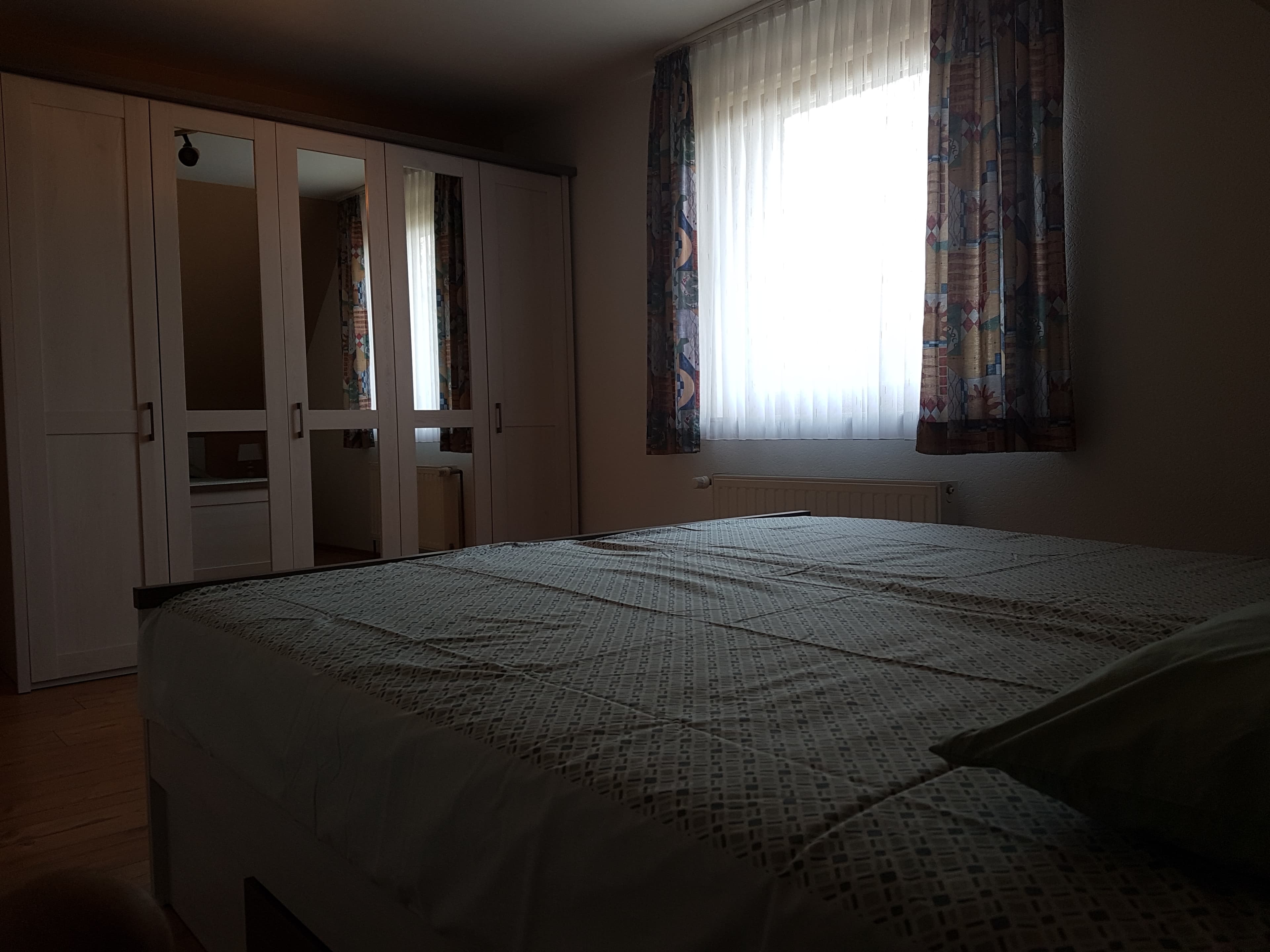 Schlafzimmer in der Ferienwohnung am Seepark in Bad Bodenteich