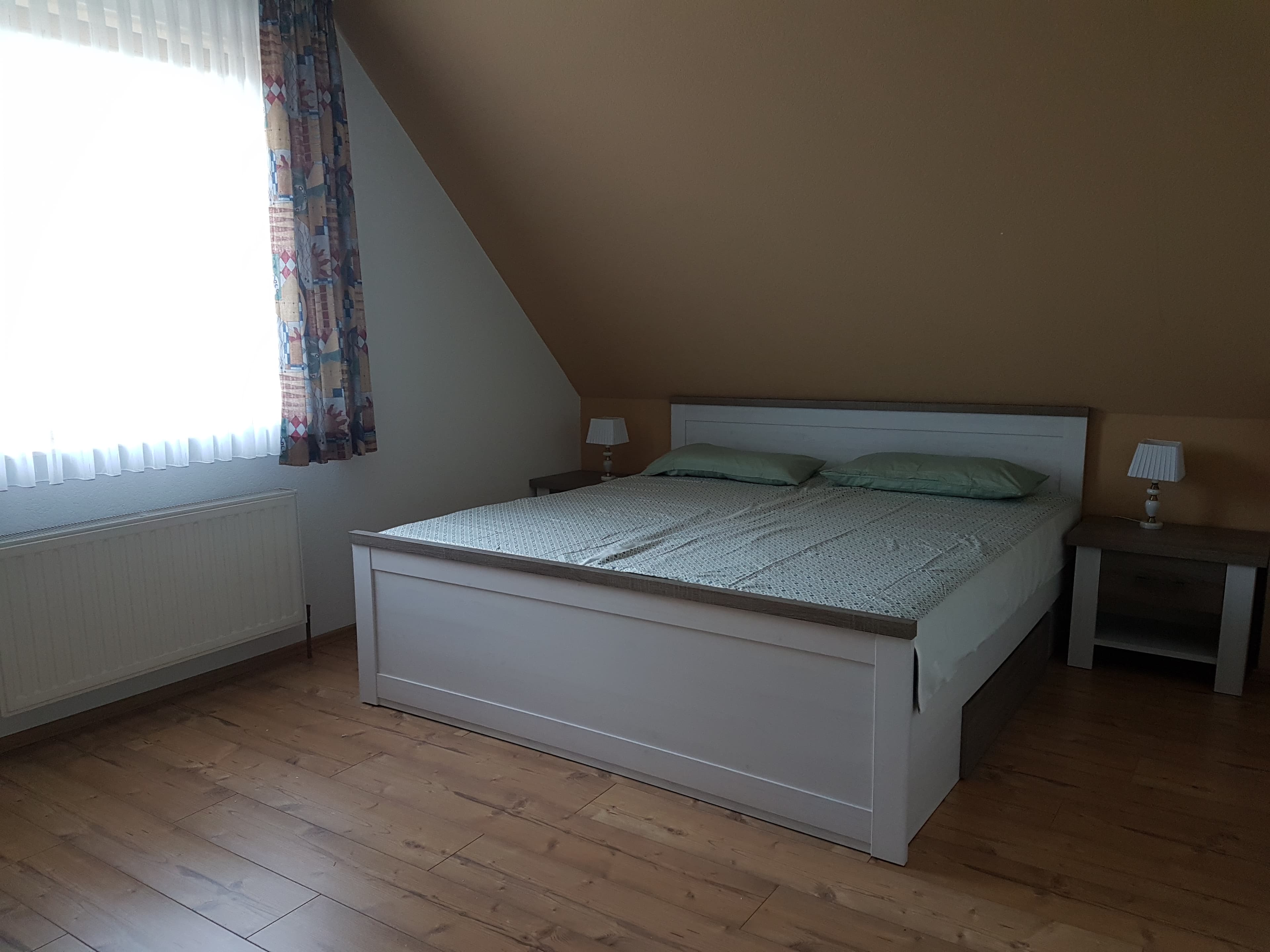 Schlafzimmer in der Ferienwohnung am Seepark in Bad Bodenteich