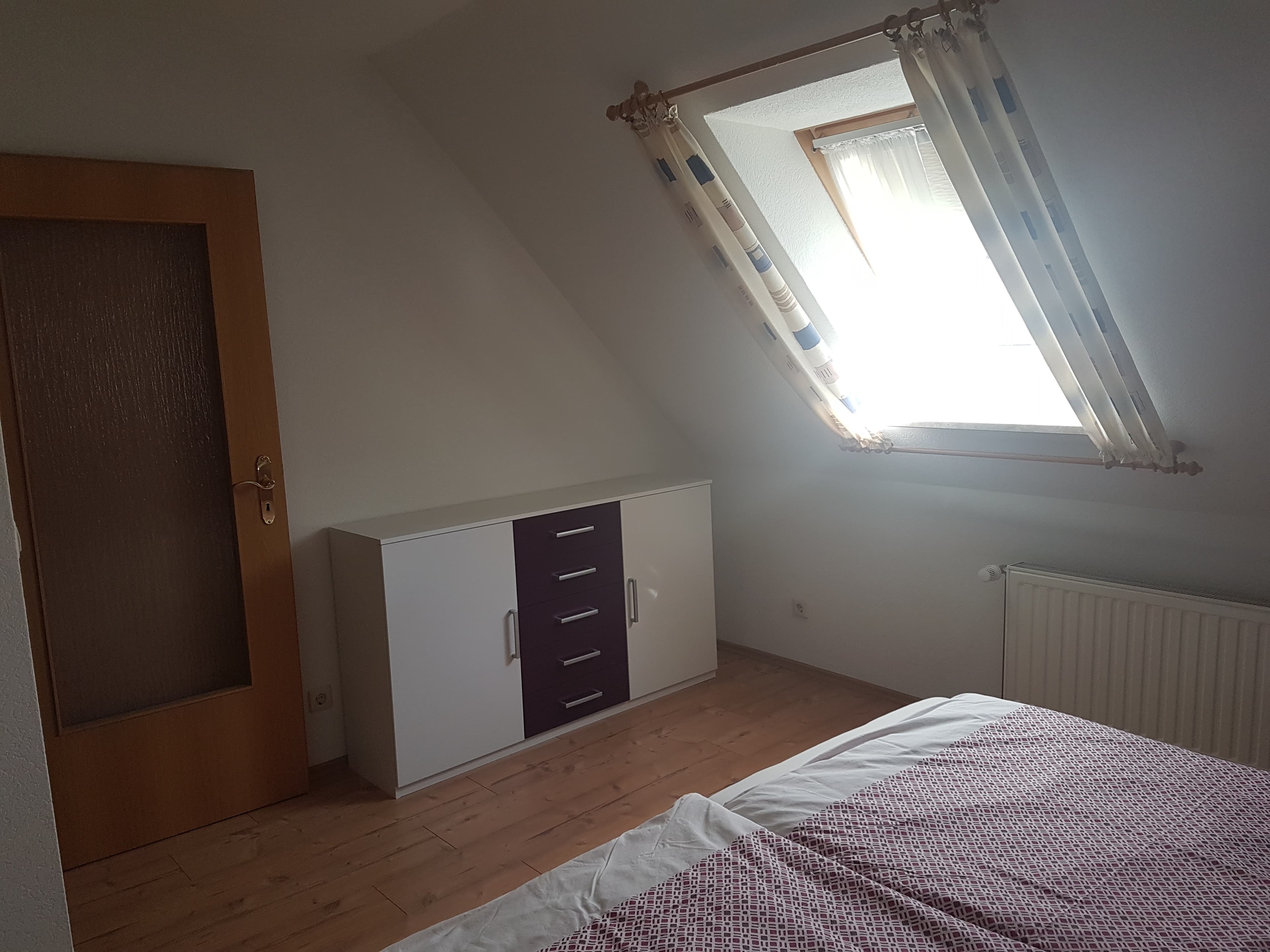 Schlafzimmer in der Ferienwohnung am Seepark in Bad Bodenteich