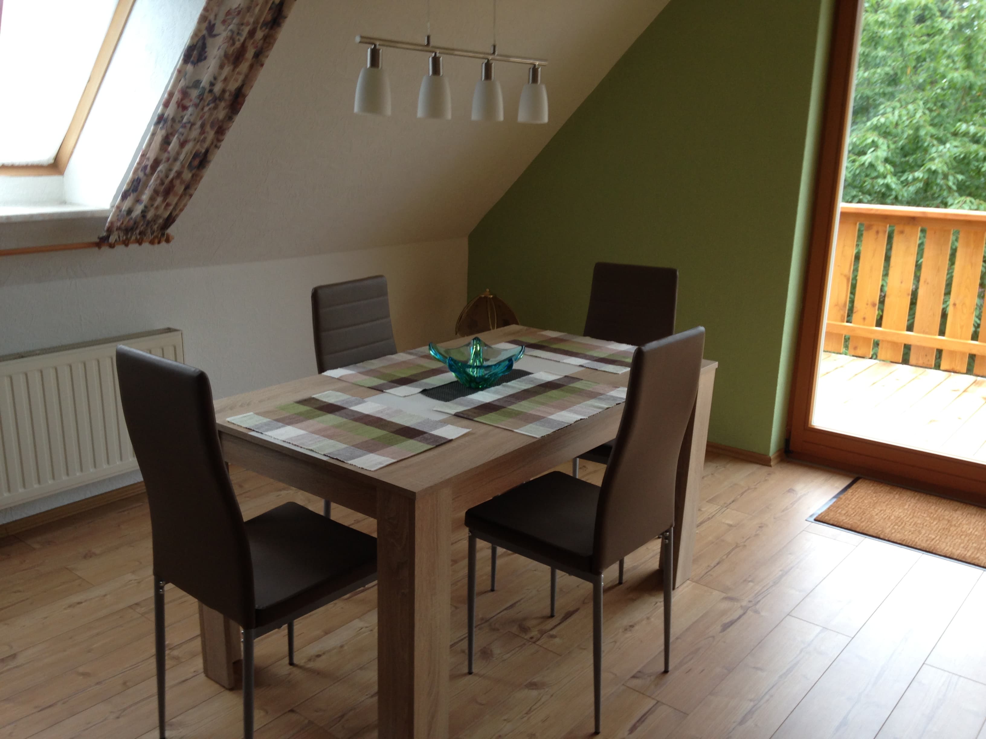 Essplatz in der Ferienwohnung am Seepark in Bad Bodenteich