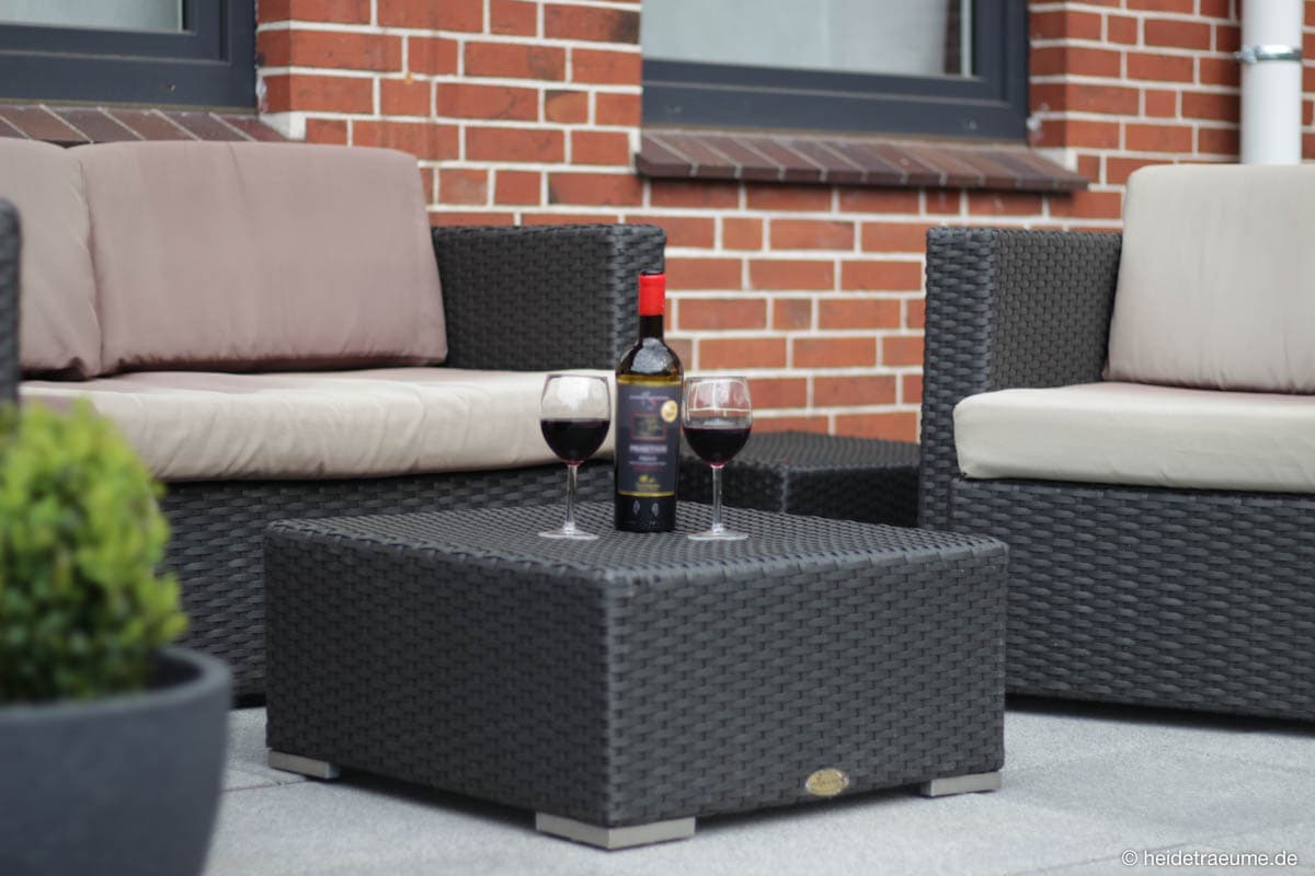 Terrasse Sonnenanbeter der Heideträume Appartements