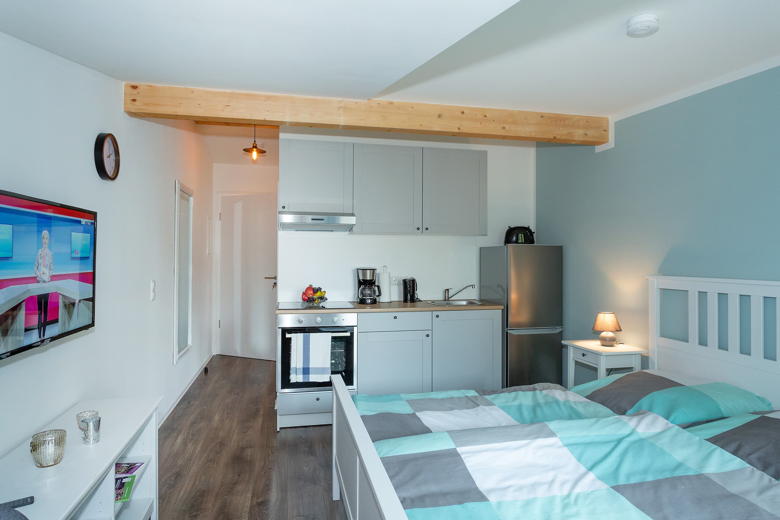 Wohn- Schlafraum in der Ferienwohnung Zur Heidschnucke in Toppenstedt