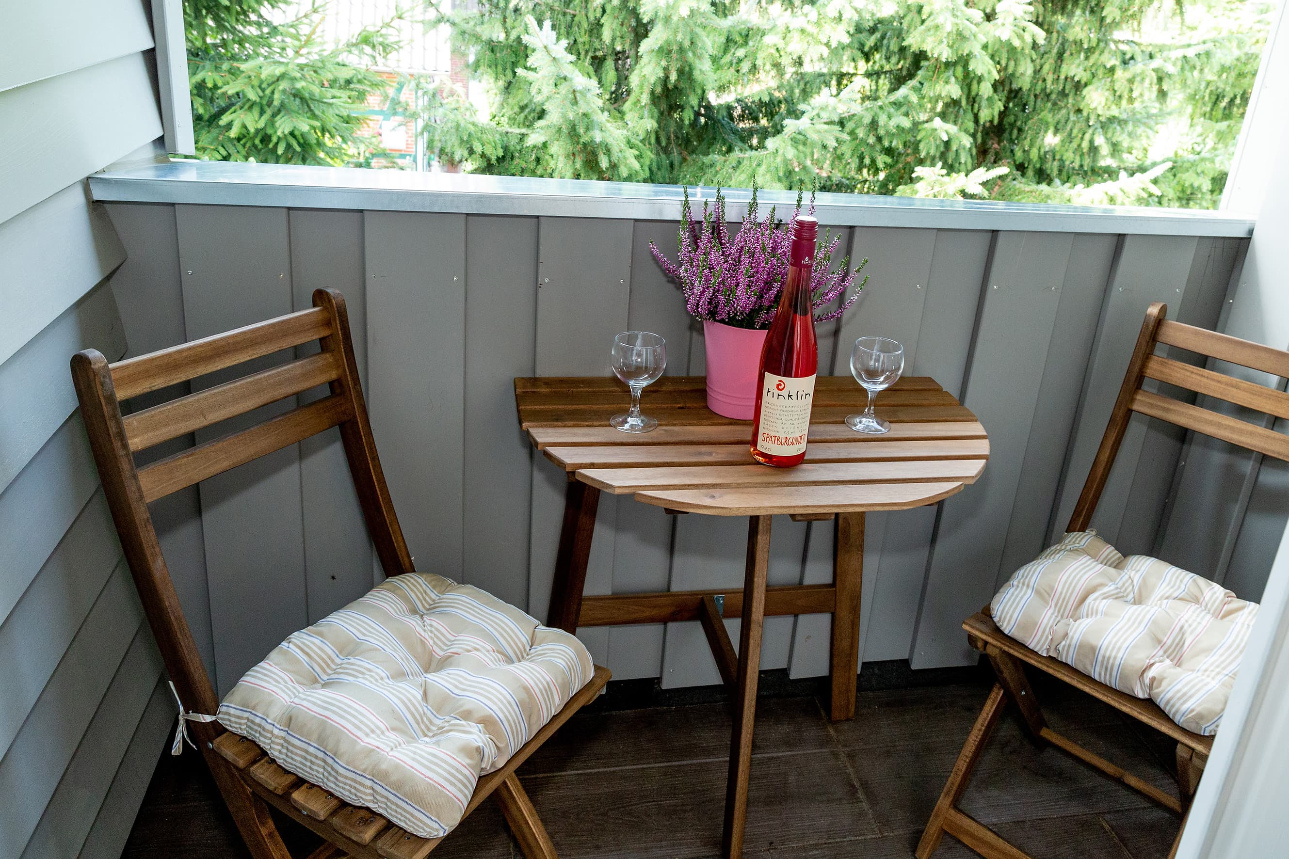 Ferienwohnung Zur Heidschnucke Balkon 