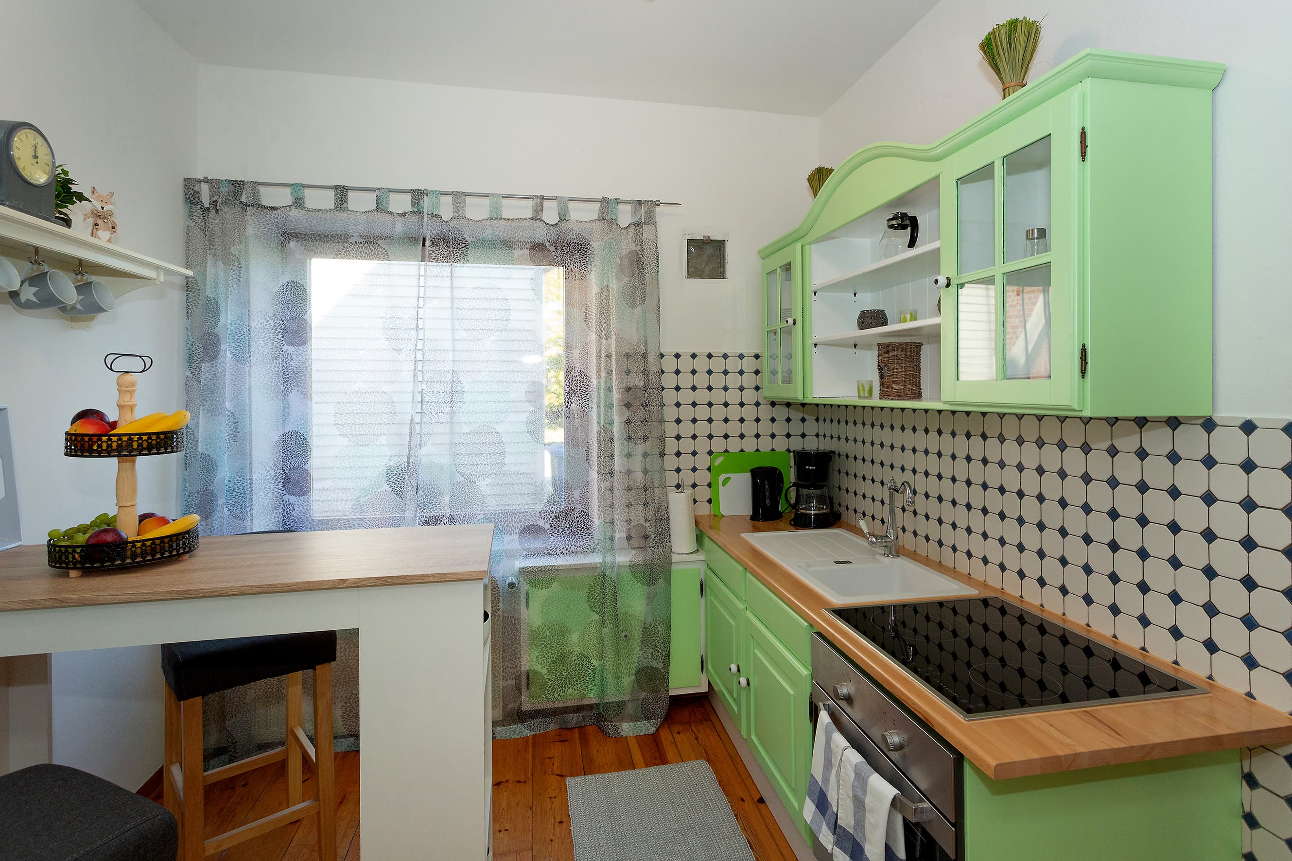 Küche in der Ferienwohnung Zur Linde in Toppenstedt