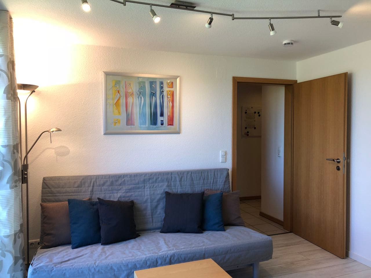 Wohnbereich in dem Appartement-im-Rosengarten