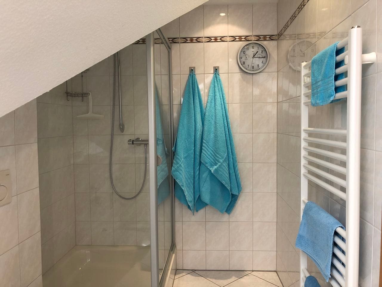 Badezimmer in dem Appartement-im-Rosengarten