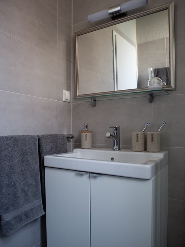 Badezimmer in der Ferienwohnung Meinecke in Celle