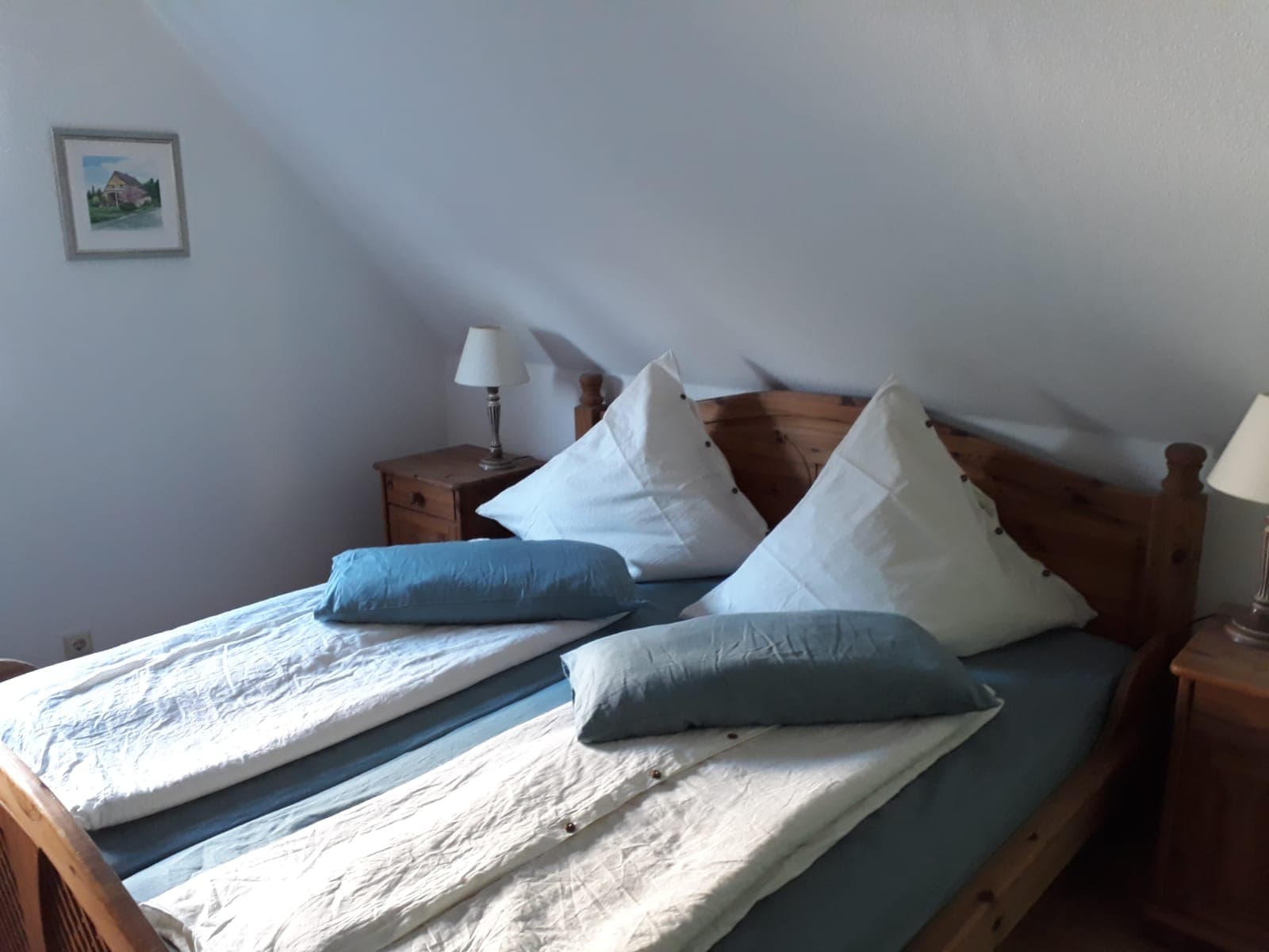 Ferienwohnung Weiße Wolke Schlafzimmer