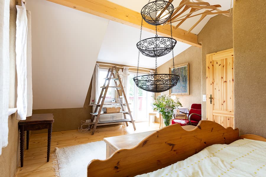 Schlafzimmer in dem Ferienhaus Am Wegesrand Müden Örtze