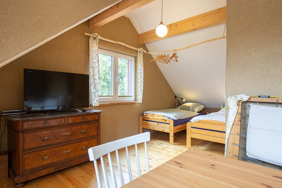 Schlafzimmer in dem Ferienhaus Am Wegesrand Müden Örtze