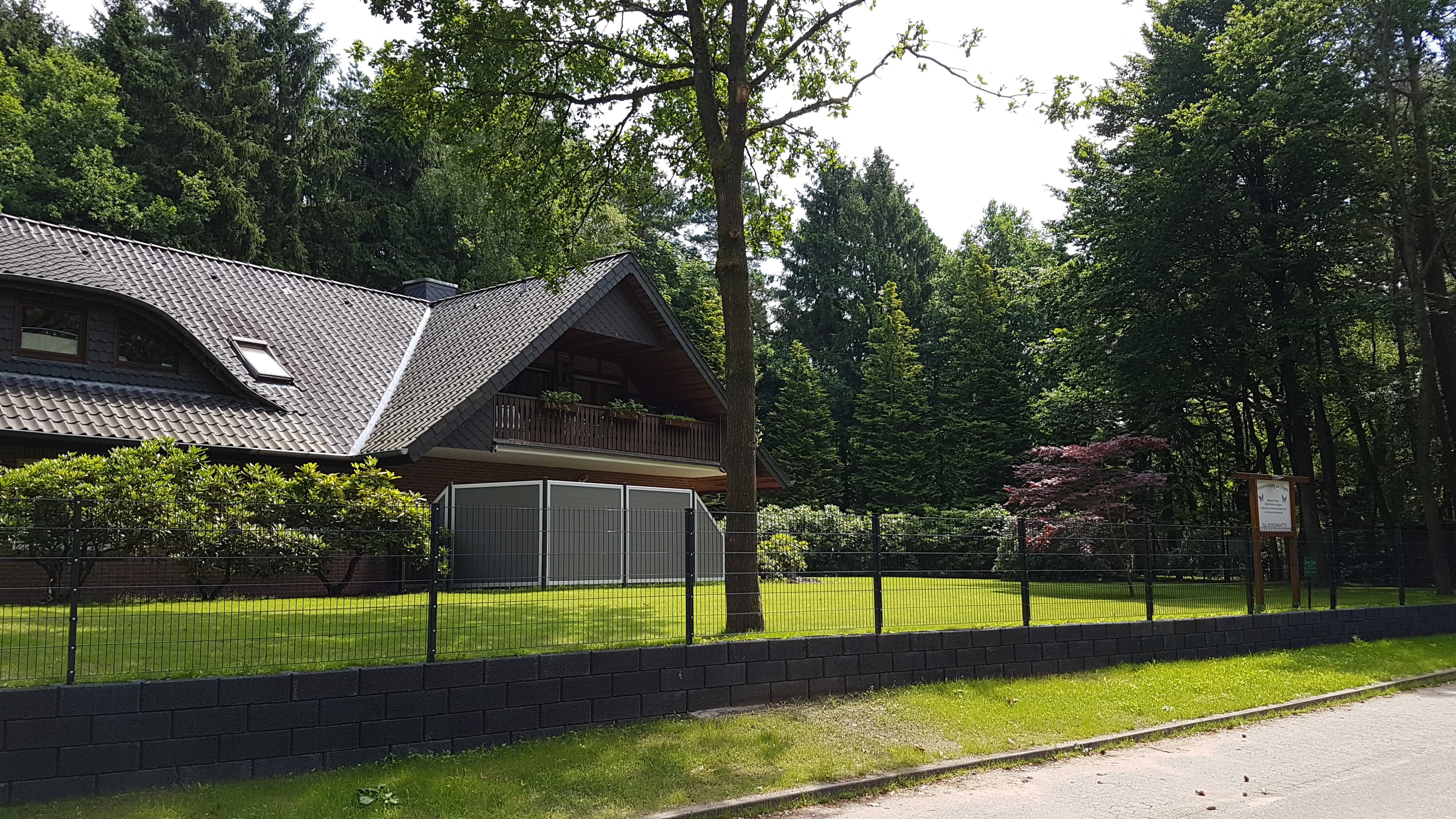 Garten der Ferienwohnung am Höpen in Schneverdingen