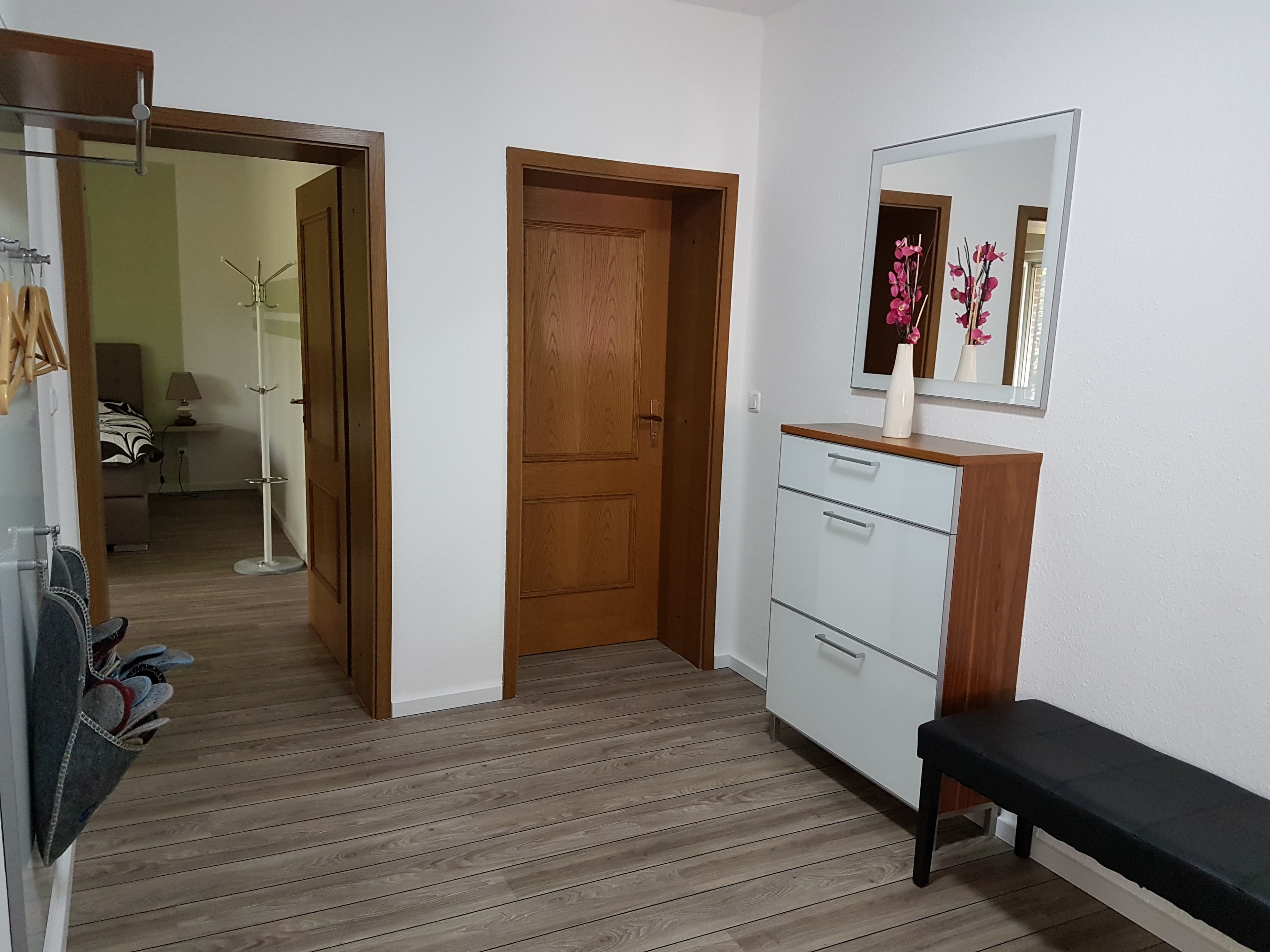 Garderobe in der Ferienwohnung am Höpen in Schneverdingen