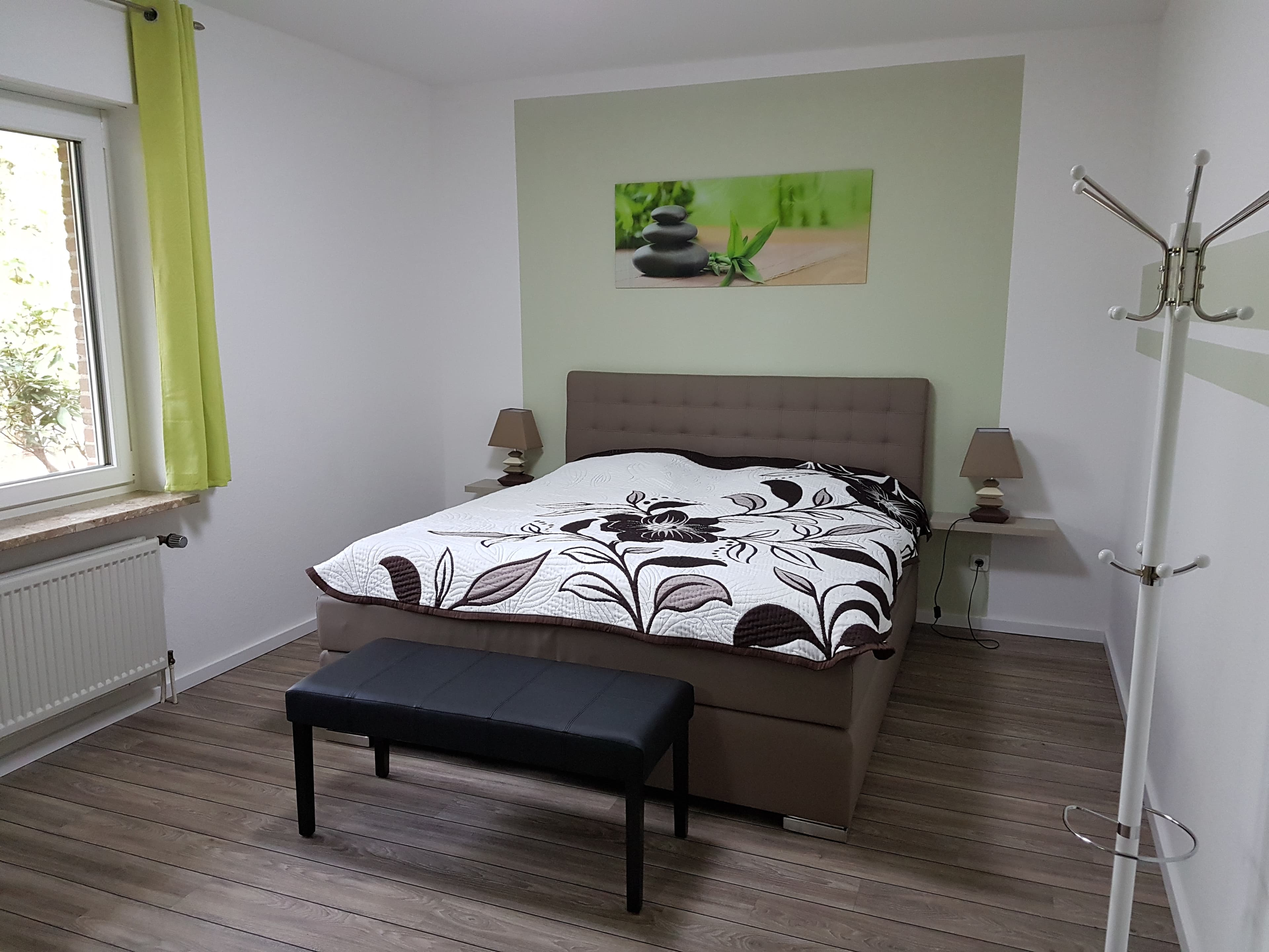 Schlafzimmer in der Ferienwohnung am Höpen in Schneverdingen