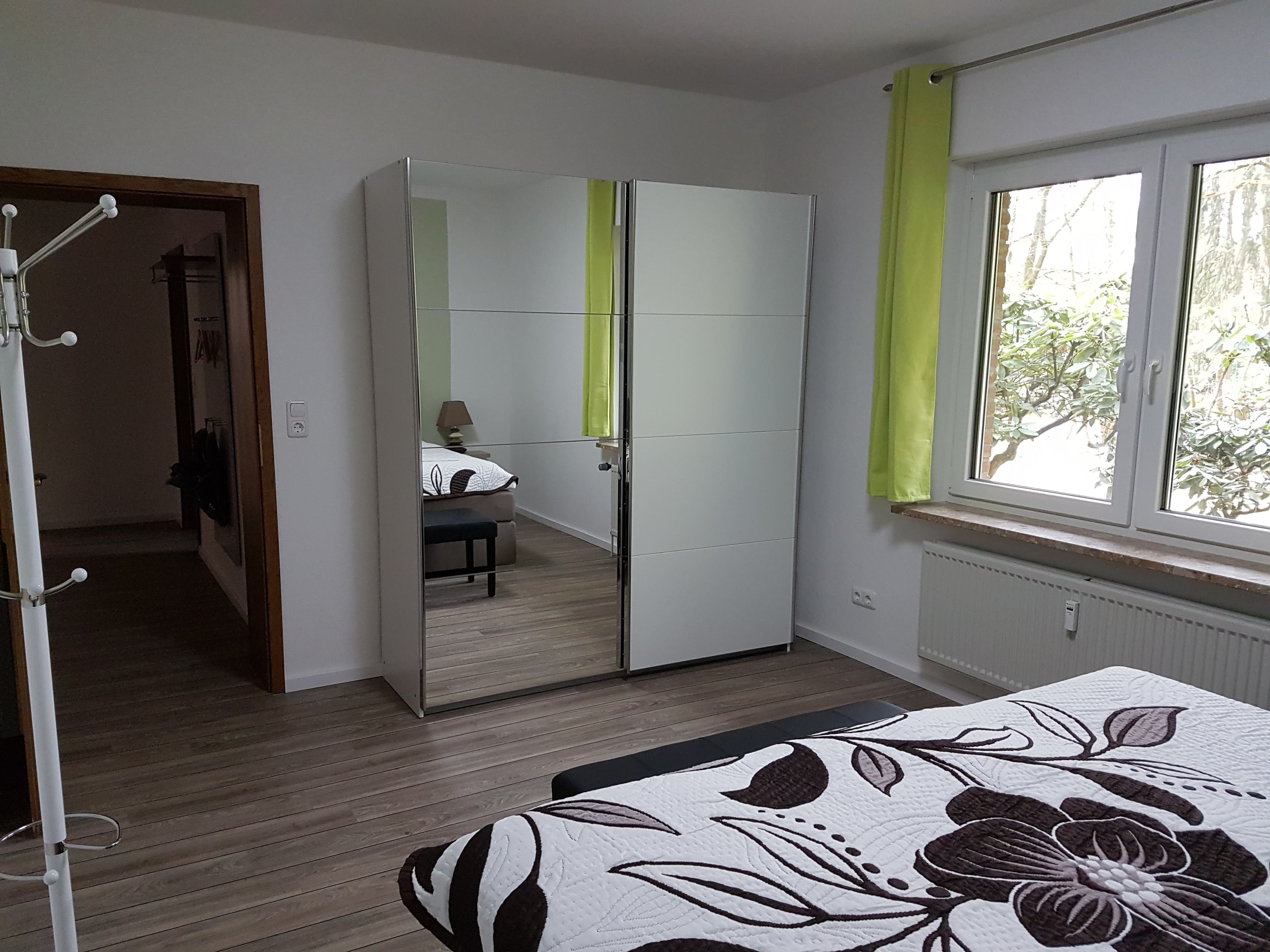 Schlafzimmer in der Ferienwohnung am Höpen in Schneverdingen