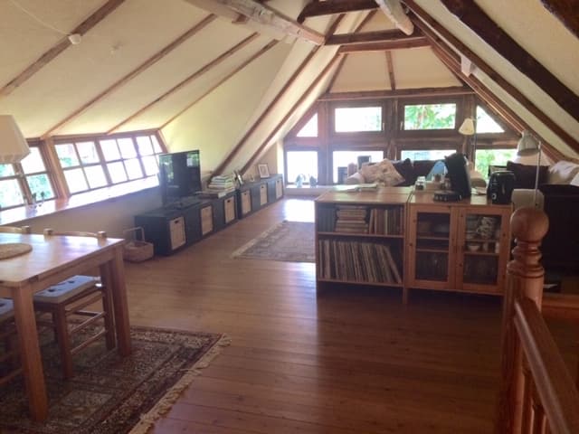 Wohnzimmer in der Ferienwohnung Mühlenkate in Hittbergen