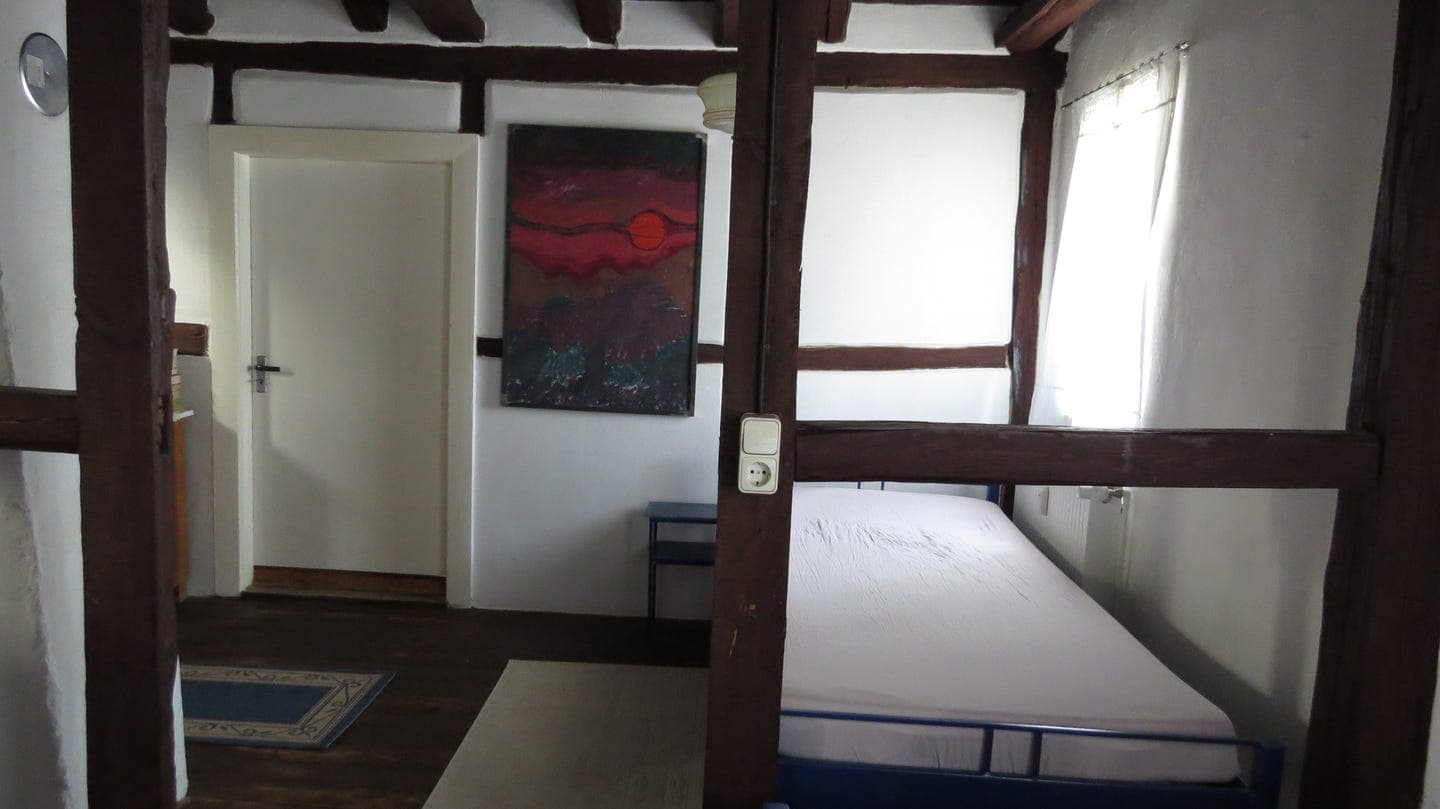 Schlafzimmer in der FeWo Museum in Bad Bodenteich
