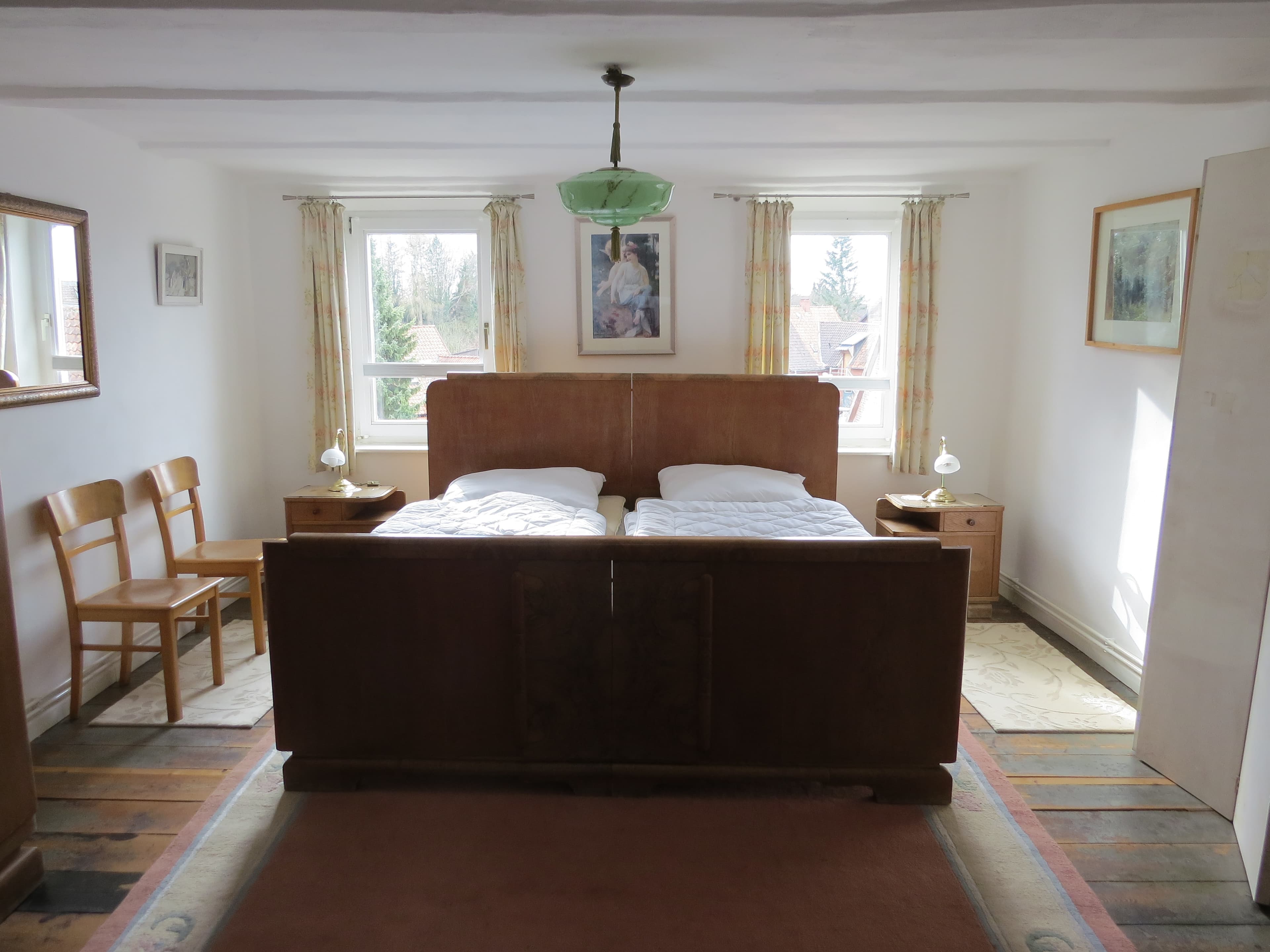 Schlafzimmer in der FeWo Museum in Bad Bodenteich