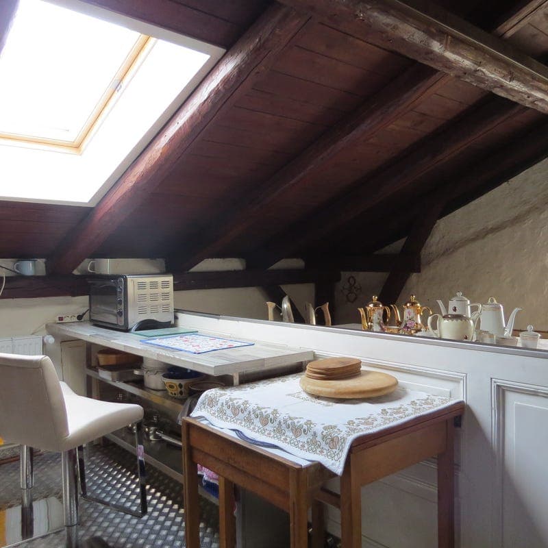 Küche in der FeWo Museum in Bad Bodenteich