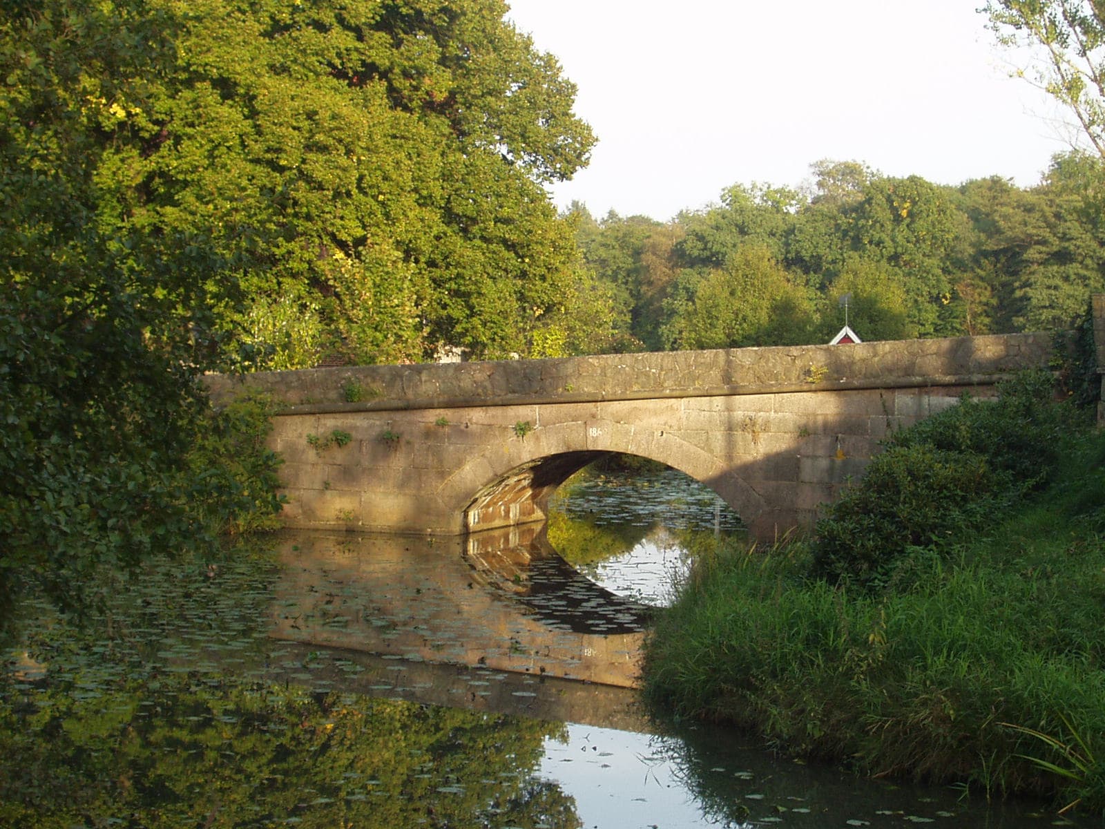 der Burggraben des Gutes