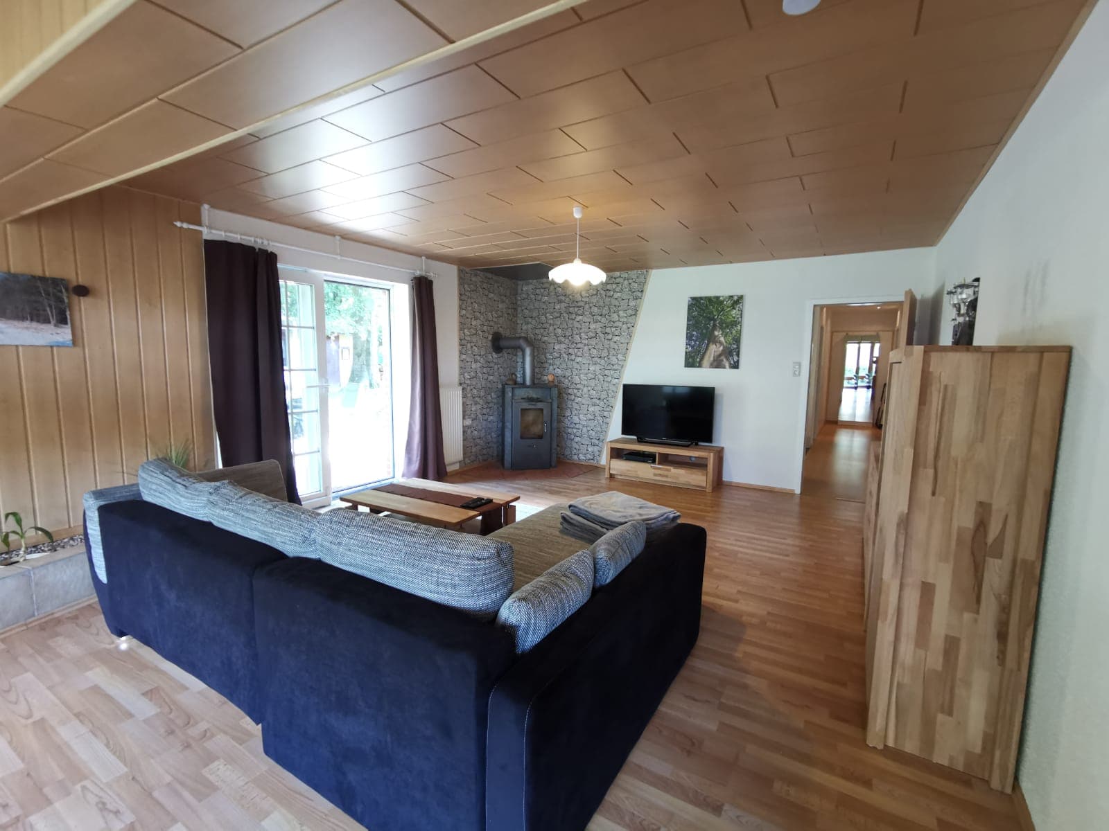 Wohnzimmer in der Ferienwohnung Zur großen Buche in Munster