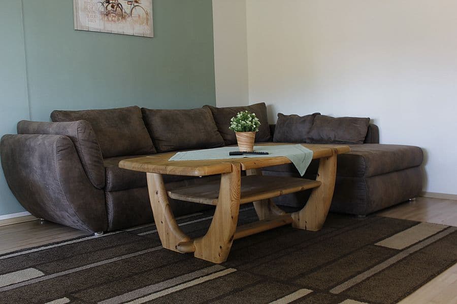 Wohnzimmer in den Ferienwohnungen Peters in Müden