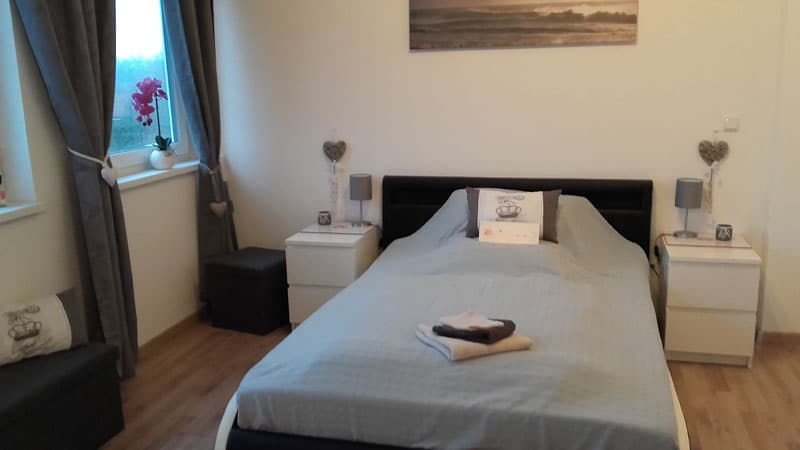 Schlafzimmer in dem Gästezimmer Engelmann-Beck in Hanstedt