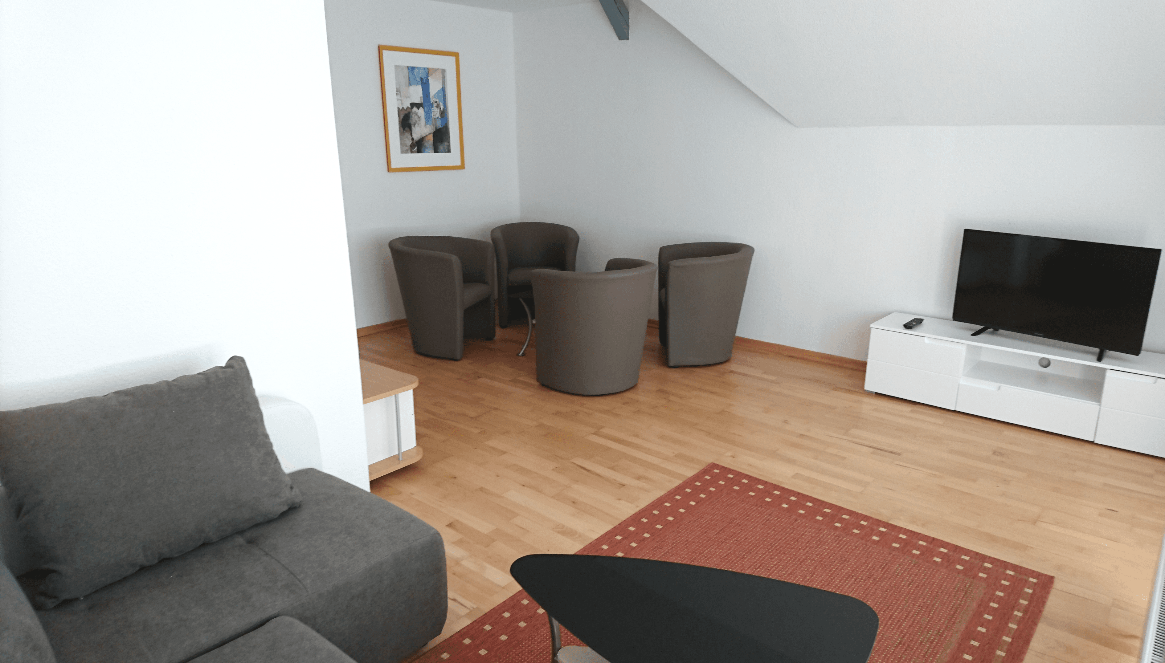 Wohnzimmer in der Ferienwohnung "Über dem Stutenstall" in Soltau