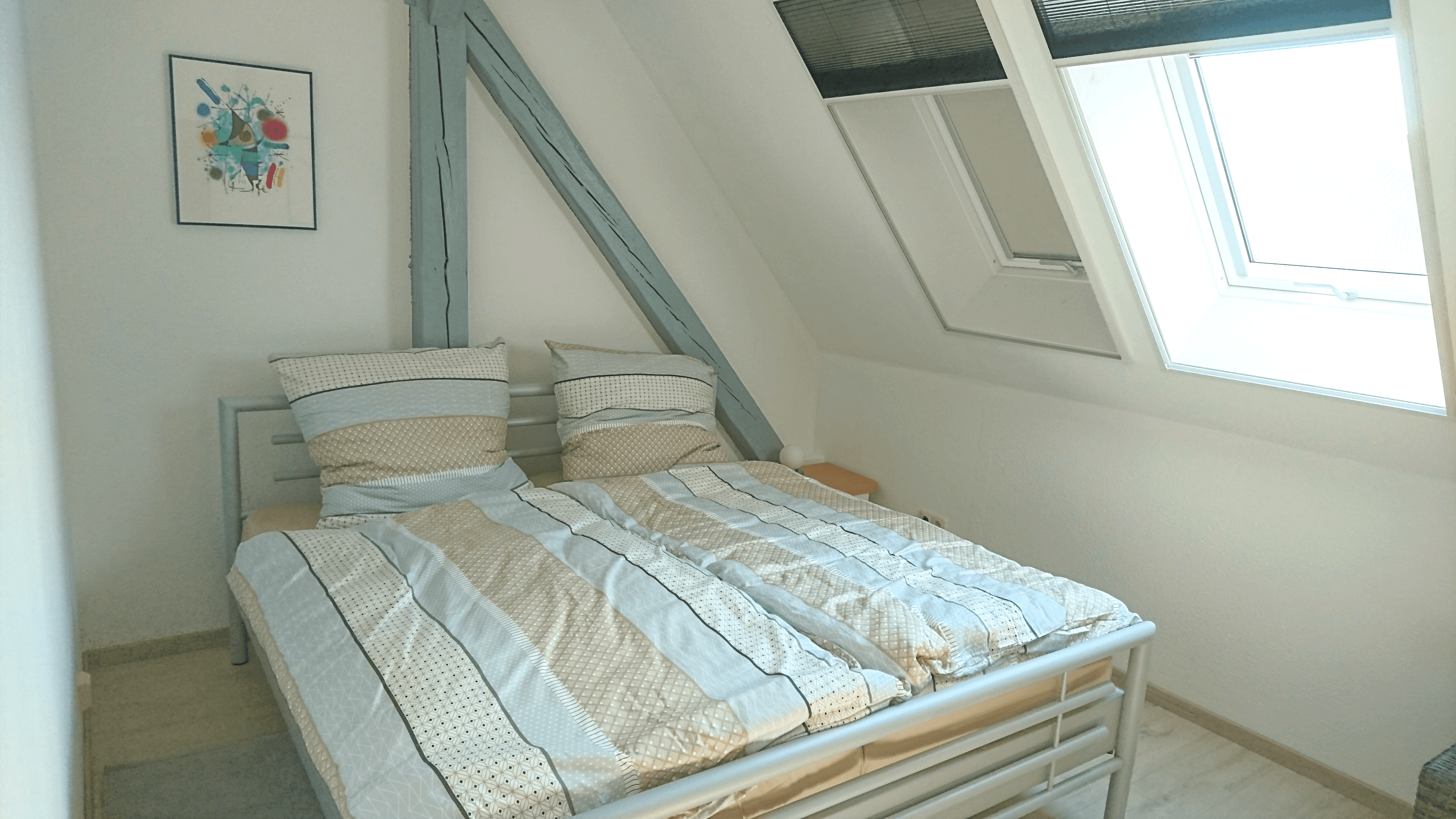 Schlafzimmer im 1. OG der Ferienwohnung "Über dem Stutenstall" in Soltau