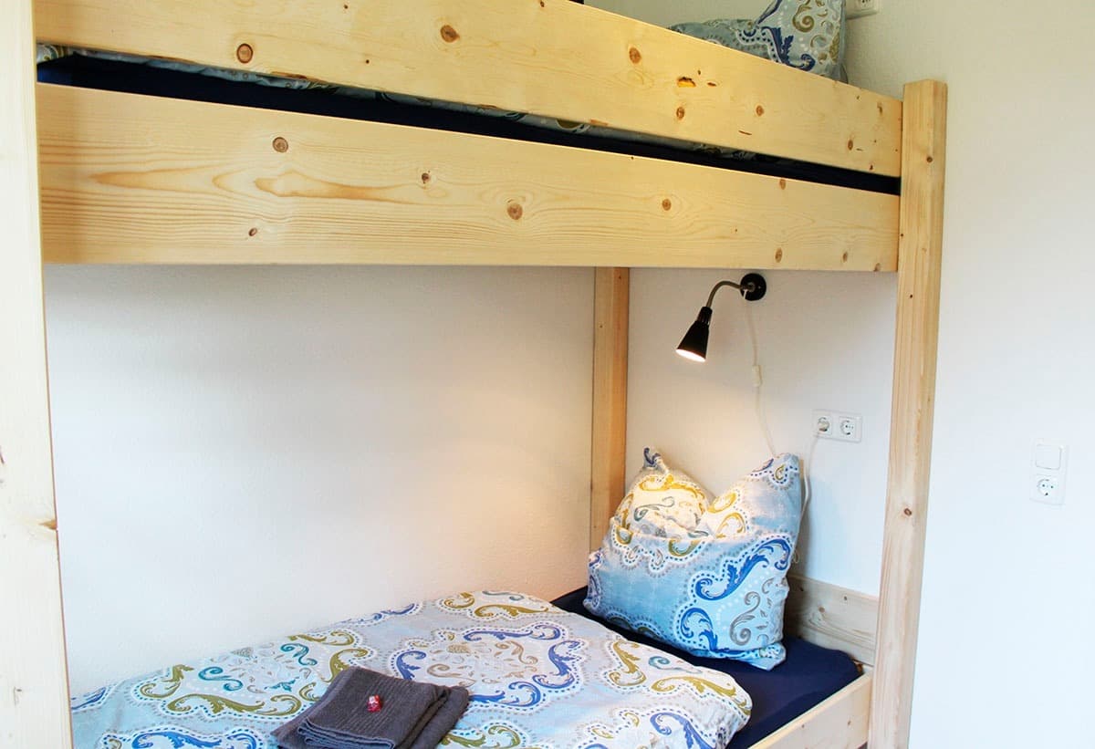 Hochbett in der Fewo Helmsstraße in Ebstorf