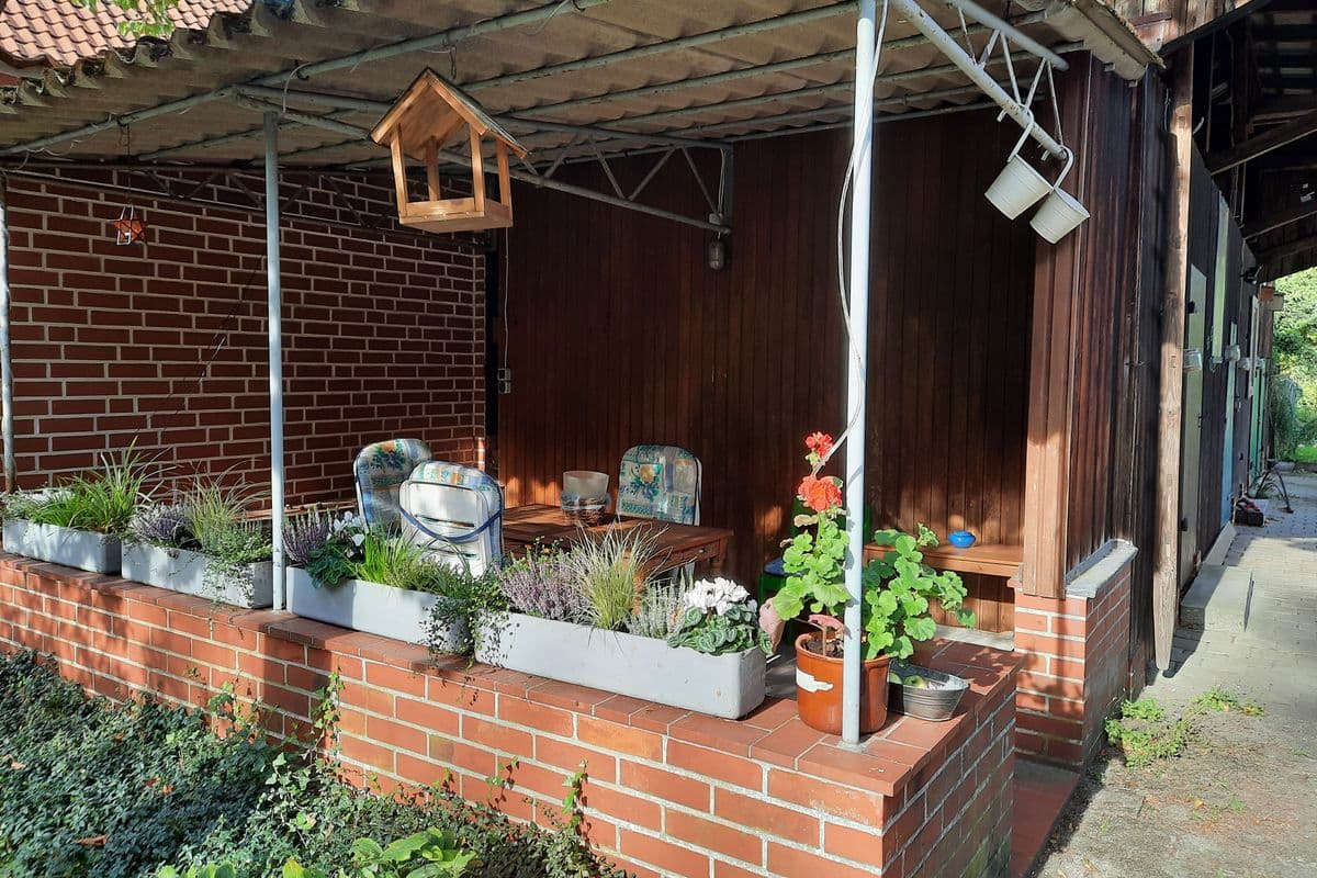 Außenterrasse der Ferienwohnung Facettenreich in Bergen