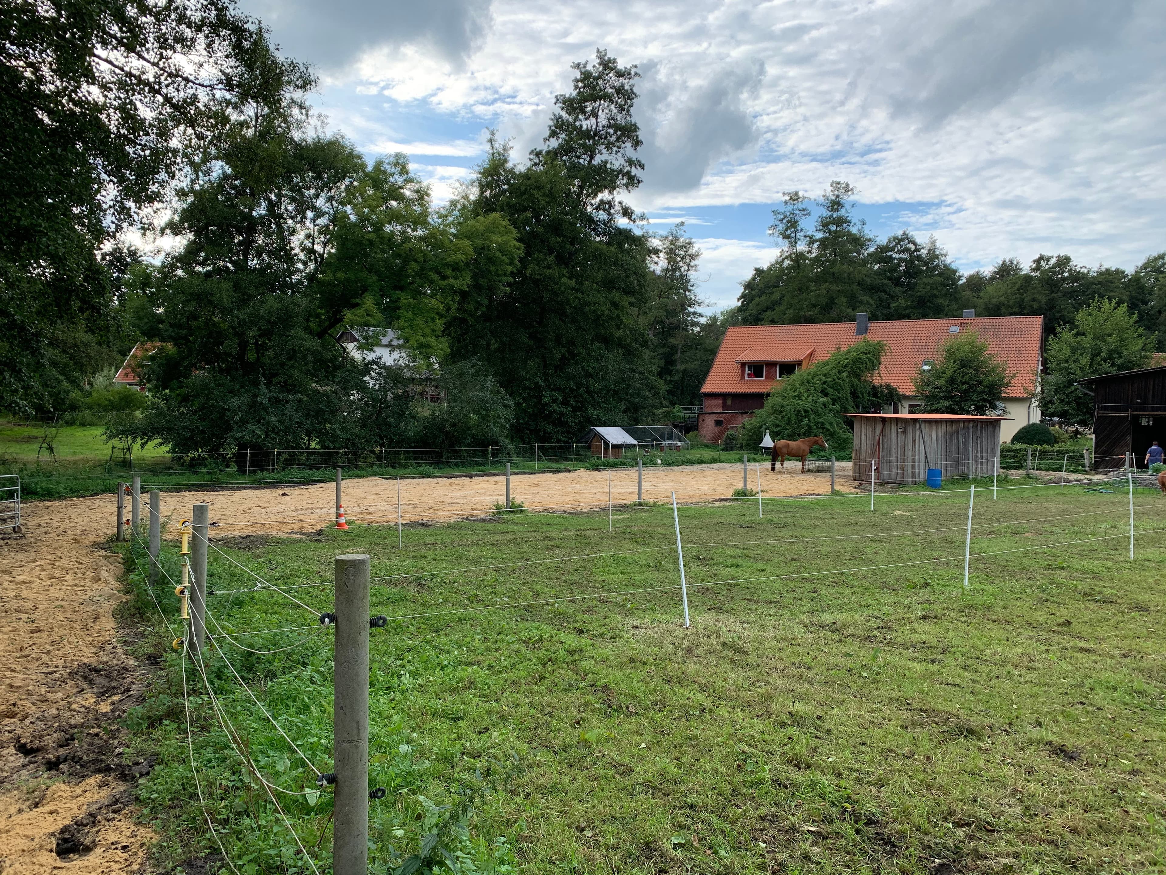 Paddock der Ferienwohnung Wassermühle in Eschede